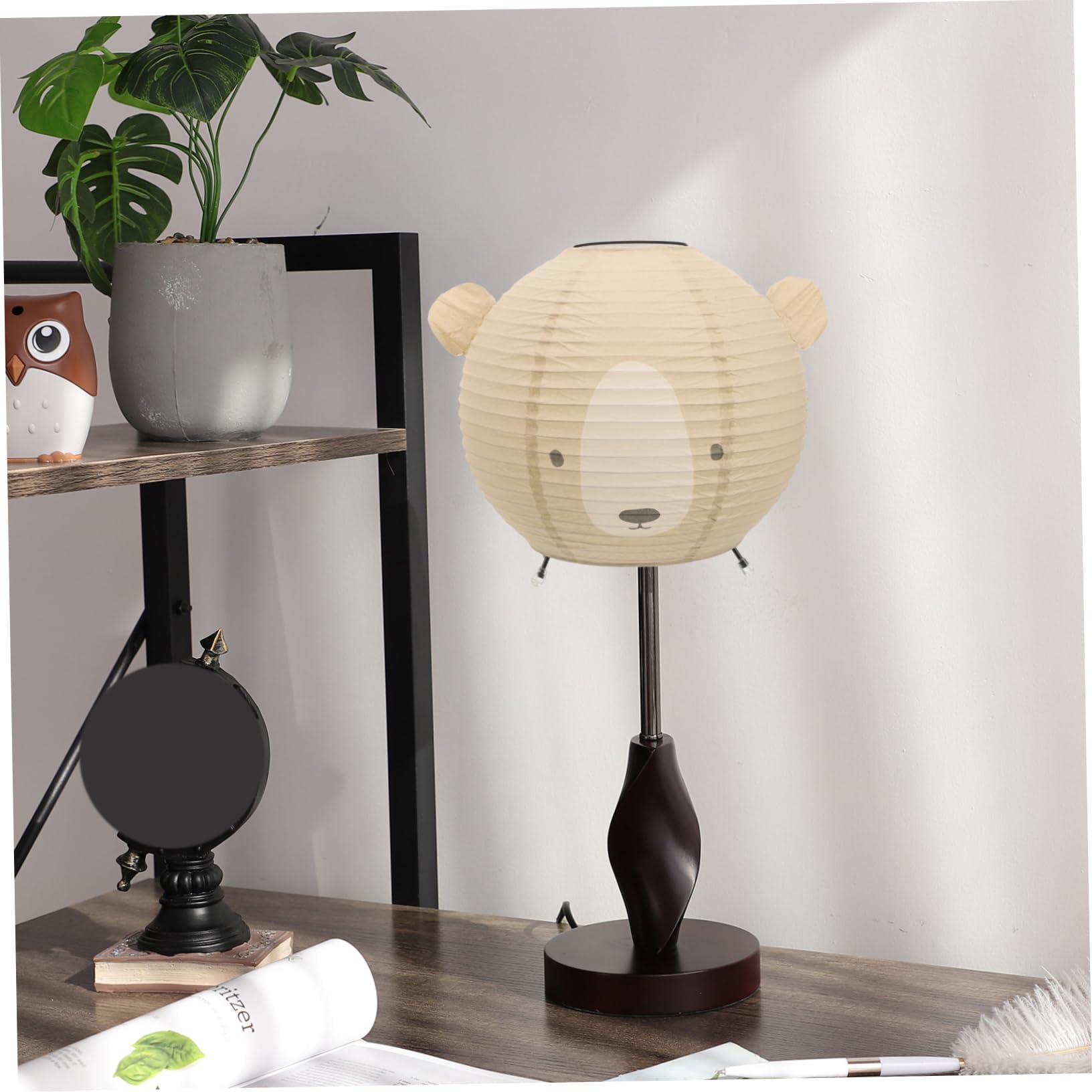 Paralume Carta di Riso Beige, Lampada Sospesa Decorativa