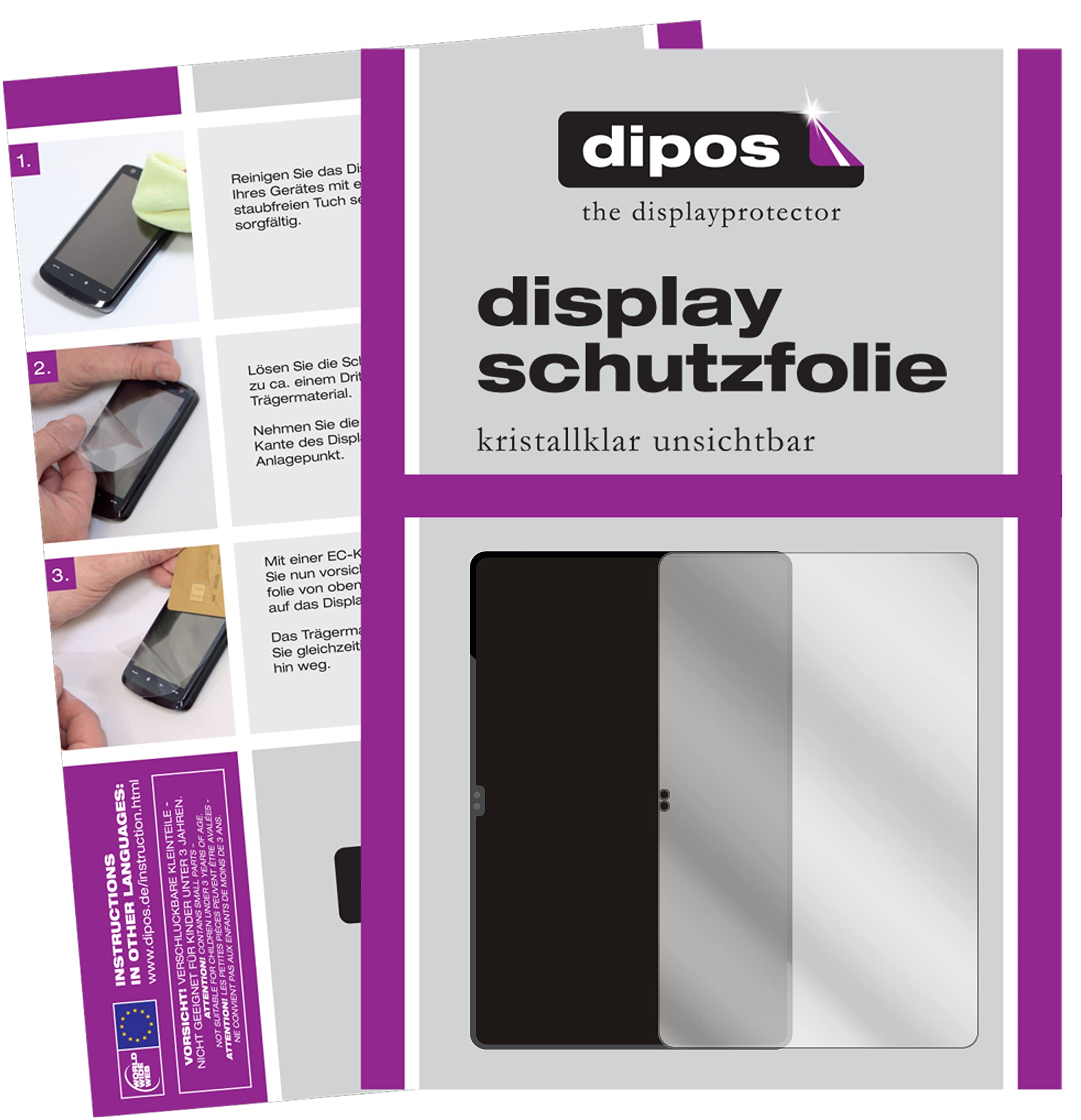 dipos 2x Pellicola Protettiva trasparente per Samsung Galaxy Tab S8 Ultra