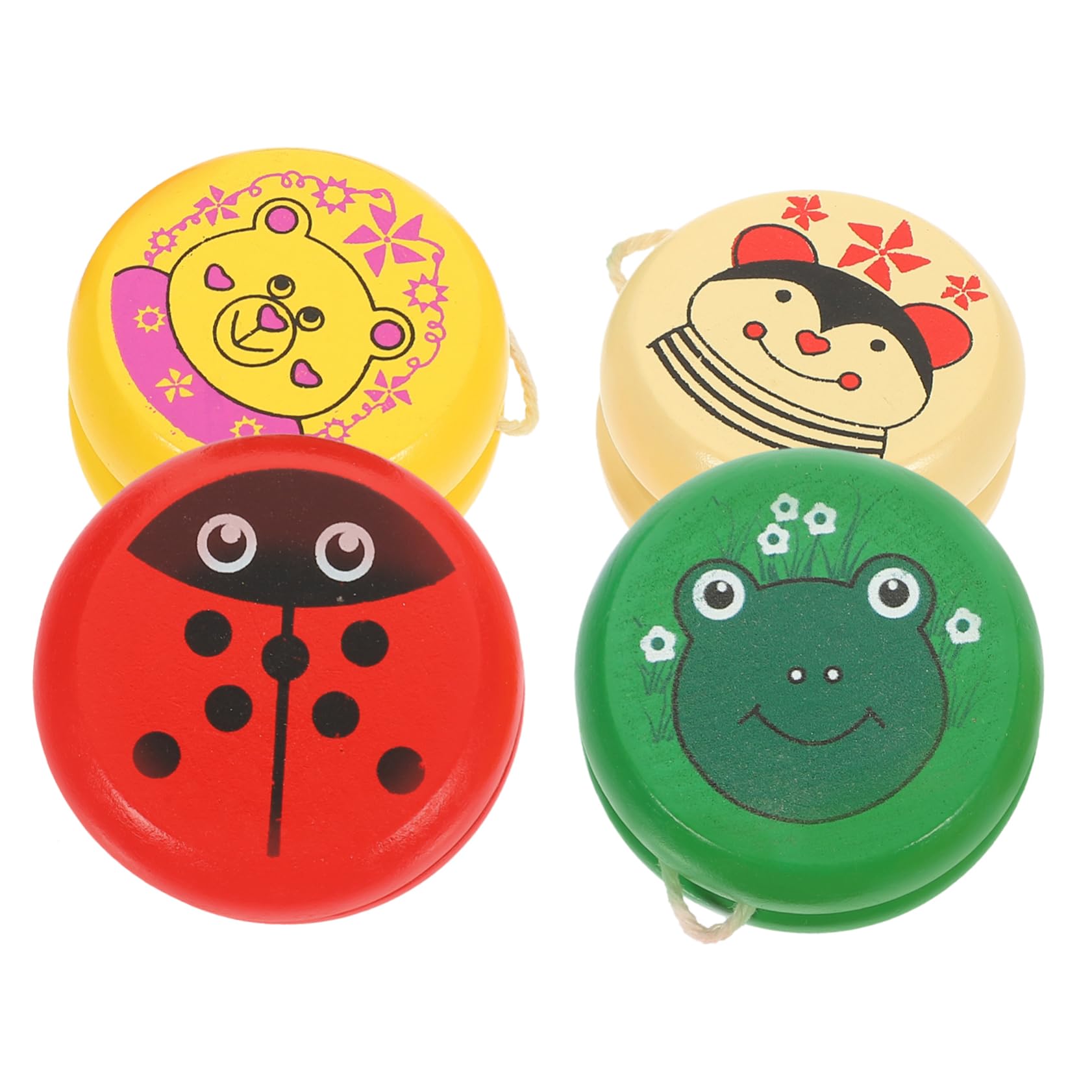 Toddmomy 4Pcs Animal for Fun Educational Wooden Playthings Random Styles Portable Enhances Finger Flexibility and Coordination Skills Random Color