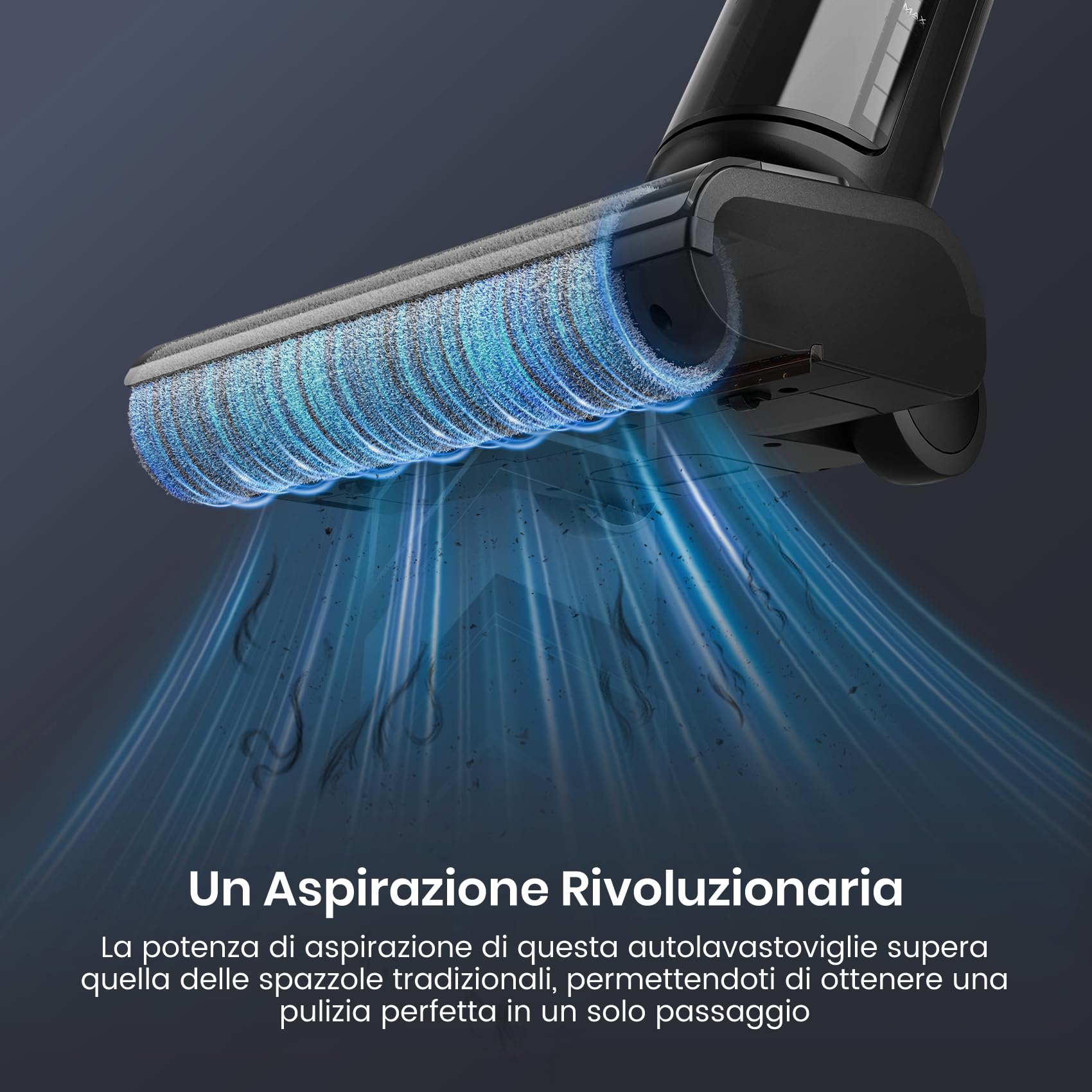 LEFANT LS200 Aspirapolvere Lavapavimenti Senza Fili, 16.000 Pa, Pulizia 3-in-1 Spazza Aspira Lava Pavimenti Duri, Bordo 5 mm, Autopulente, 30 Min Autonomia 210㎡, Scopa Elettrica Leggera e Maneggevole