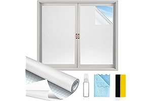 Reusable Frosted Window Film for Enhanced Privacy and Ambiance