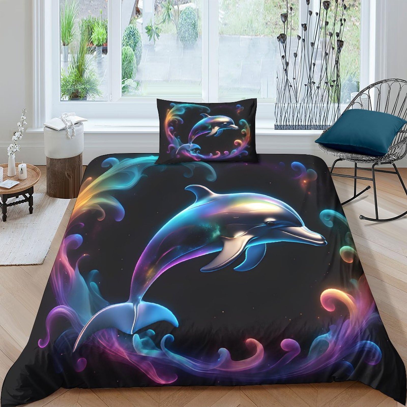Housse de couette 3D avec fermeture Éclair pour changer son lit sans effort