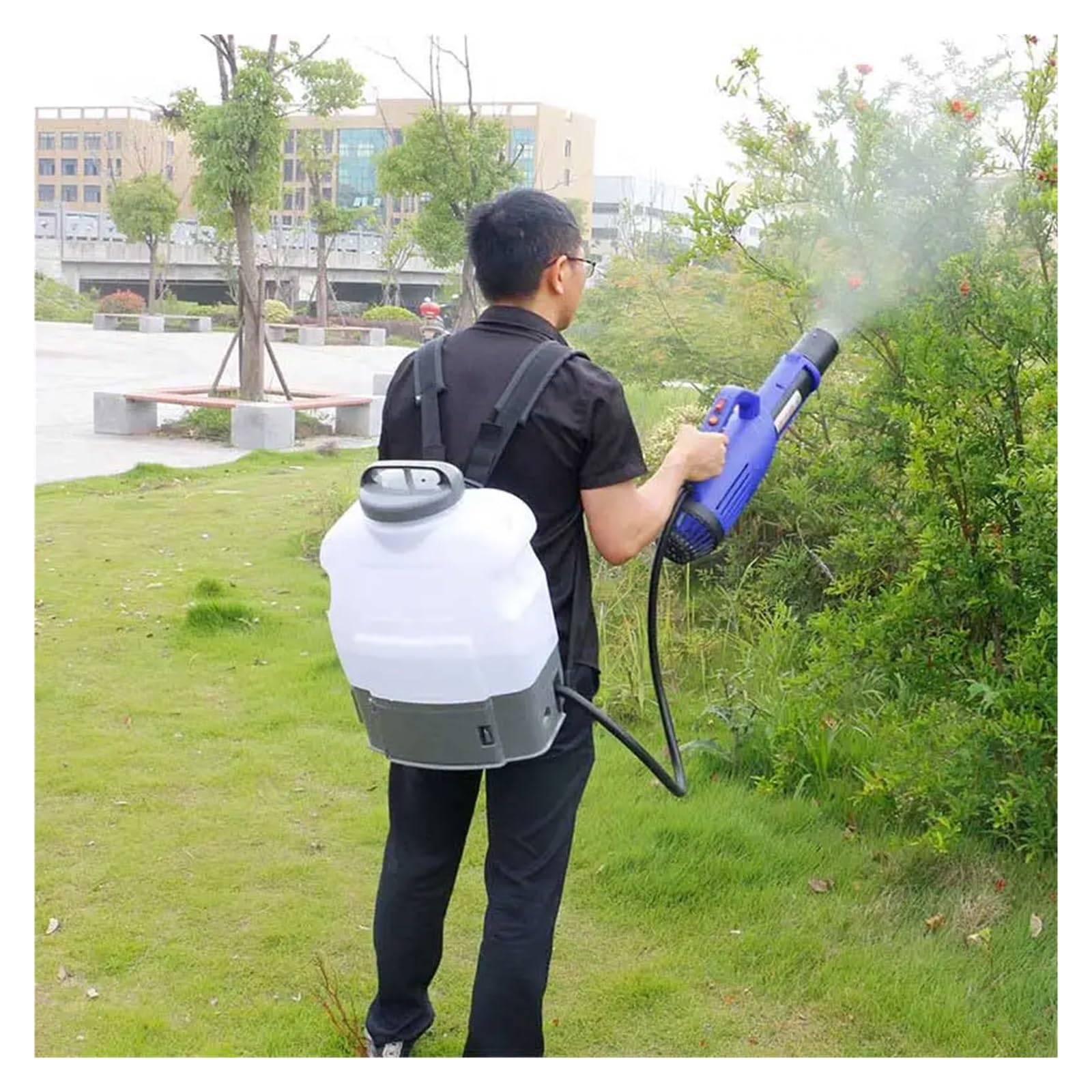 Pompa di alimentazione for agricoltura Zaino for batteria da 16 litri Nebulizzatore elettrostatico for spruzzatore multiuso, facile da usare