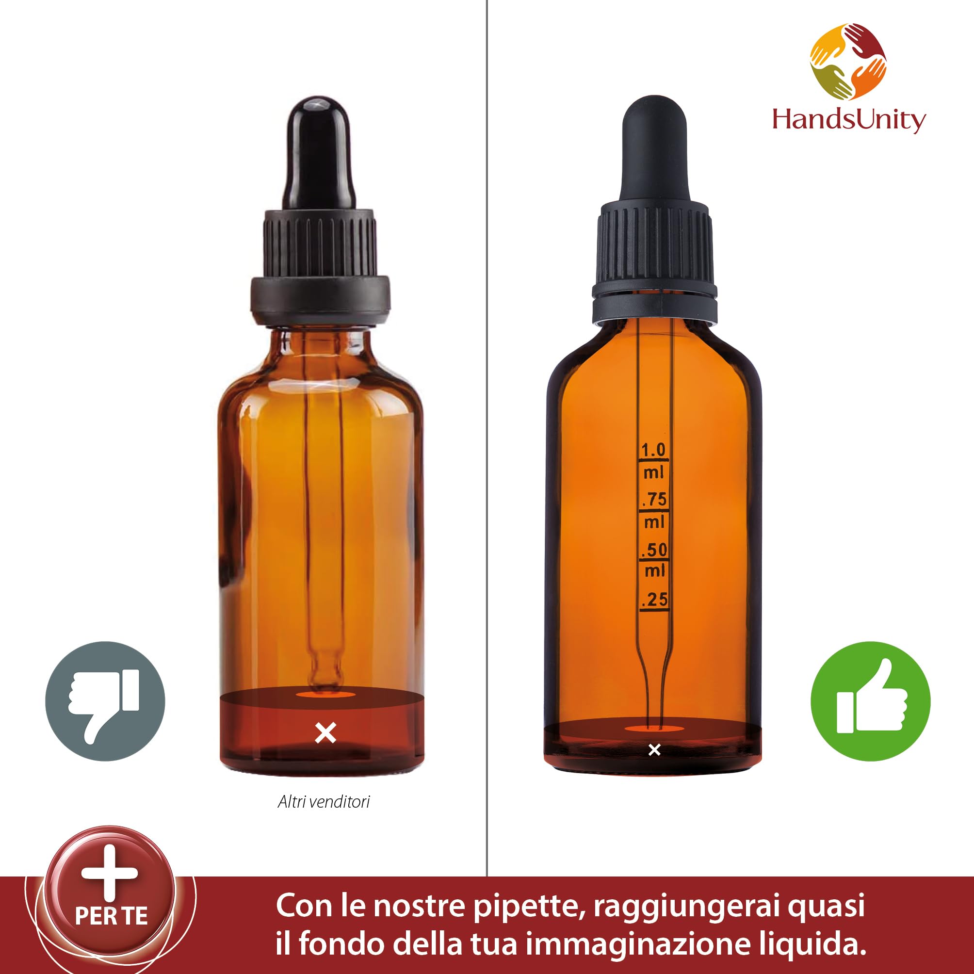 Set 6 Bottigliette Vetro Ambrato 30ml Con Pipetta - Ideale Per Oli Essenziali, Aromaterapia E Liquidi Preziosi - Foto 5