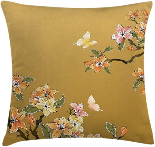 Miniatura 5 de Lunarable Havana - Funda de cojín con diseño de pasaporte, concepto de viaje, diseño de ciudades y lugares de interés cubanos, funda de almohada