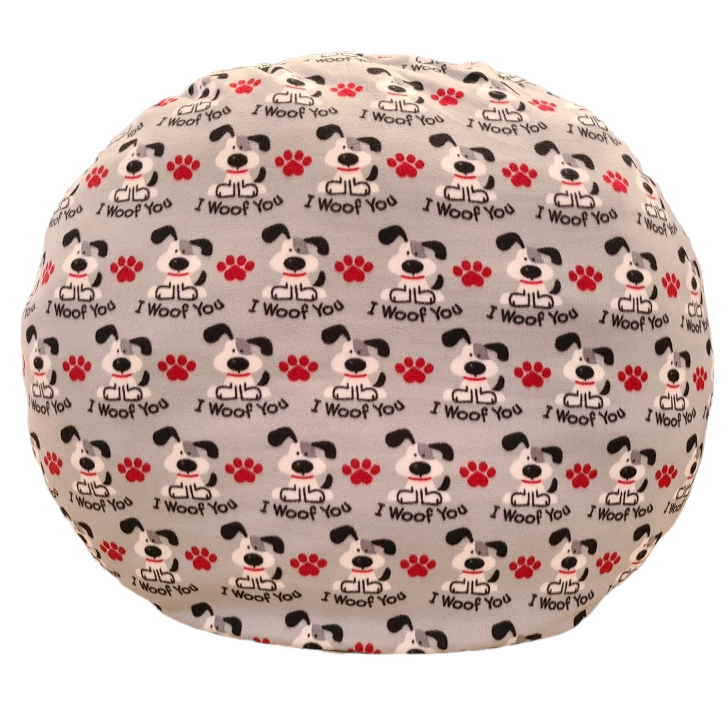 ObiBed Washable Water Repellent Dog Bed I Woof You Fleece