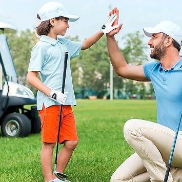 Kids Golf Gloves Left/Right Hand Premium Breathable Youth Golf Gloves for Junior Toddler Boys and Girls