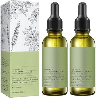 Natural Hair Oil, VeOrganic Hair Oil for Hair Growth Accelerate with Biological Rosemary Oil, Castor Oil, Almond Oil and Argan Oil, as Hair Mask and Hair Treatment