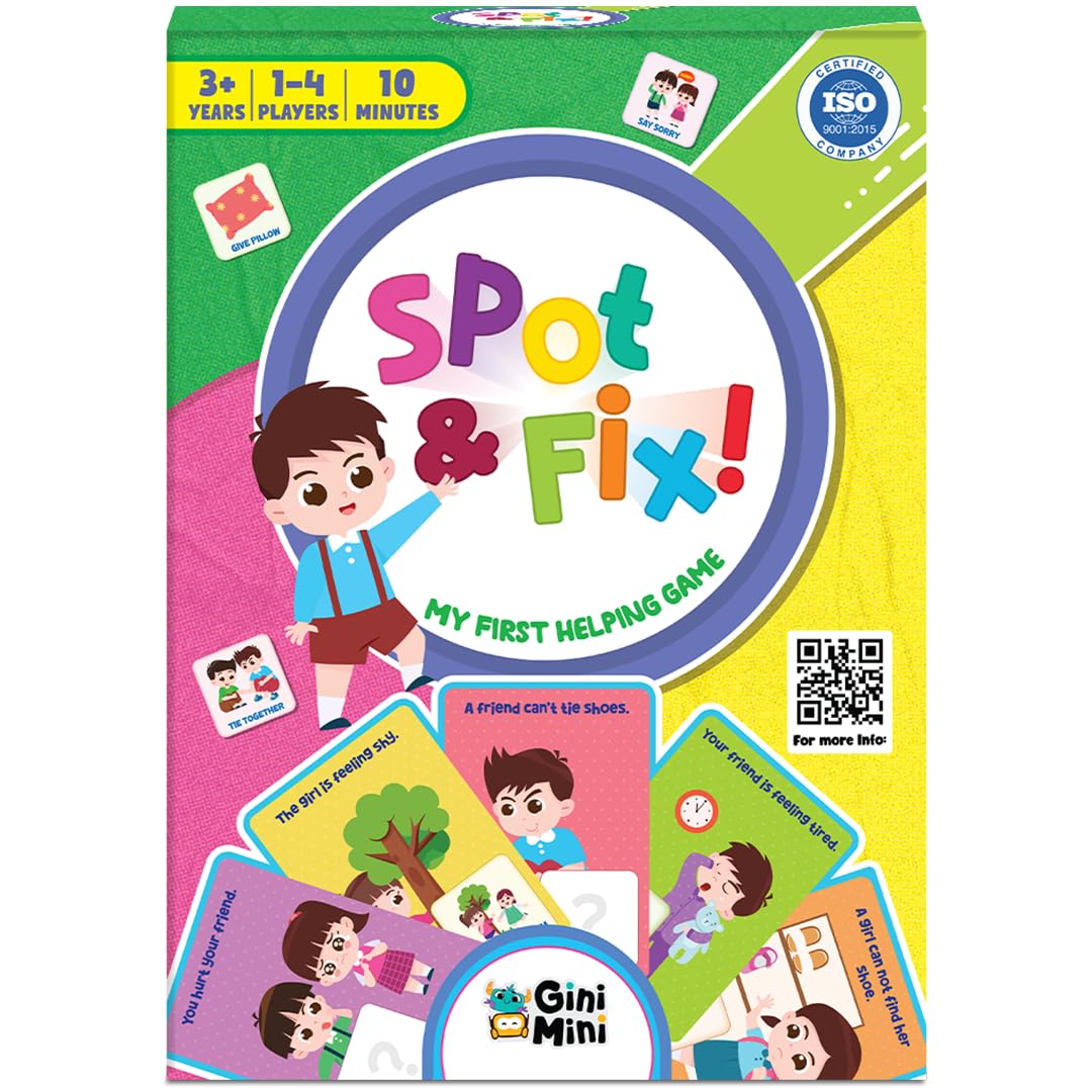 Spot & Fix – 80+ Cards & Props | Social Emotional Learning Game for Kids 3+ | Builds Empathy, Communication & Problem-Solving | Preschool Educational Toy & Travel-Friendly Gift-image-13