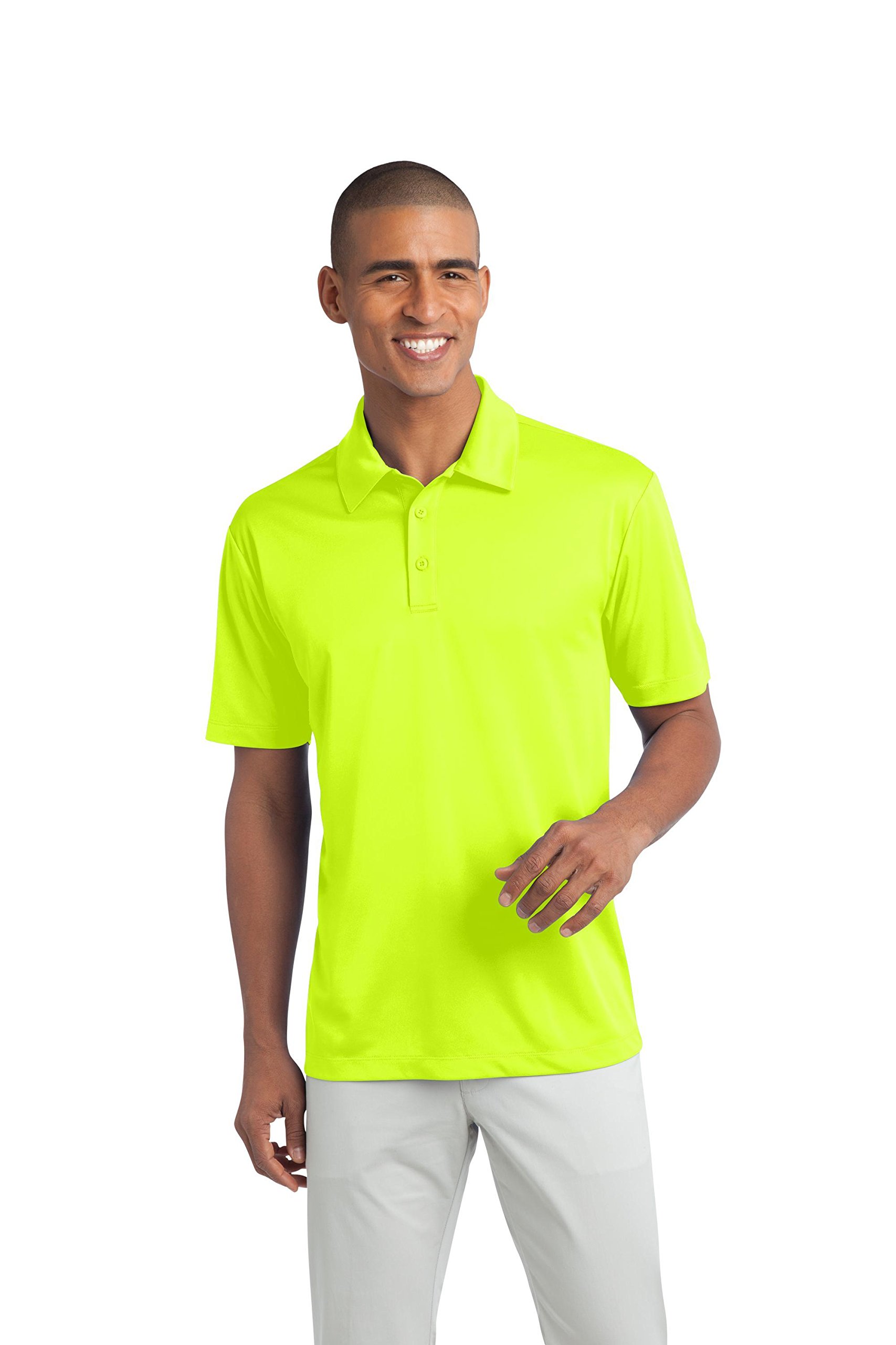 Port Authority Men's Silk Touch Performance Polo M Neon Yellow