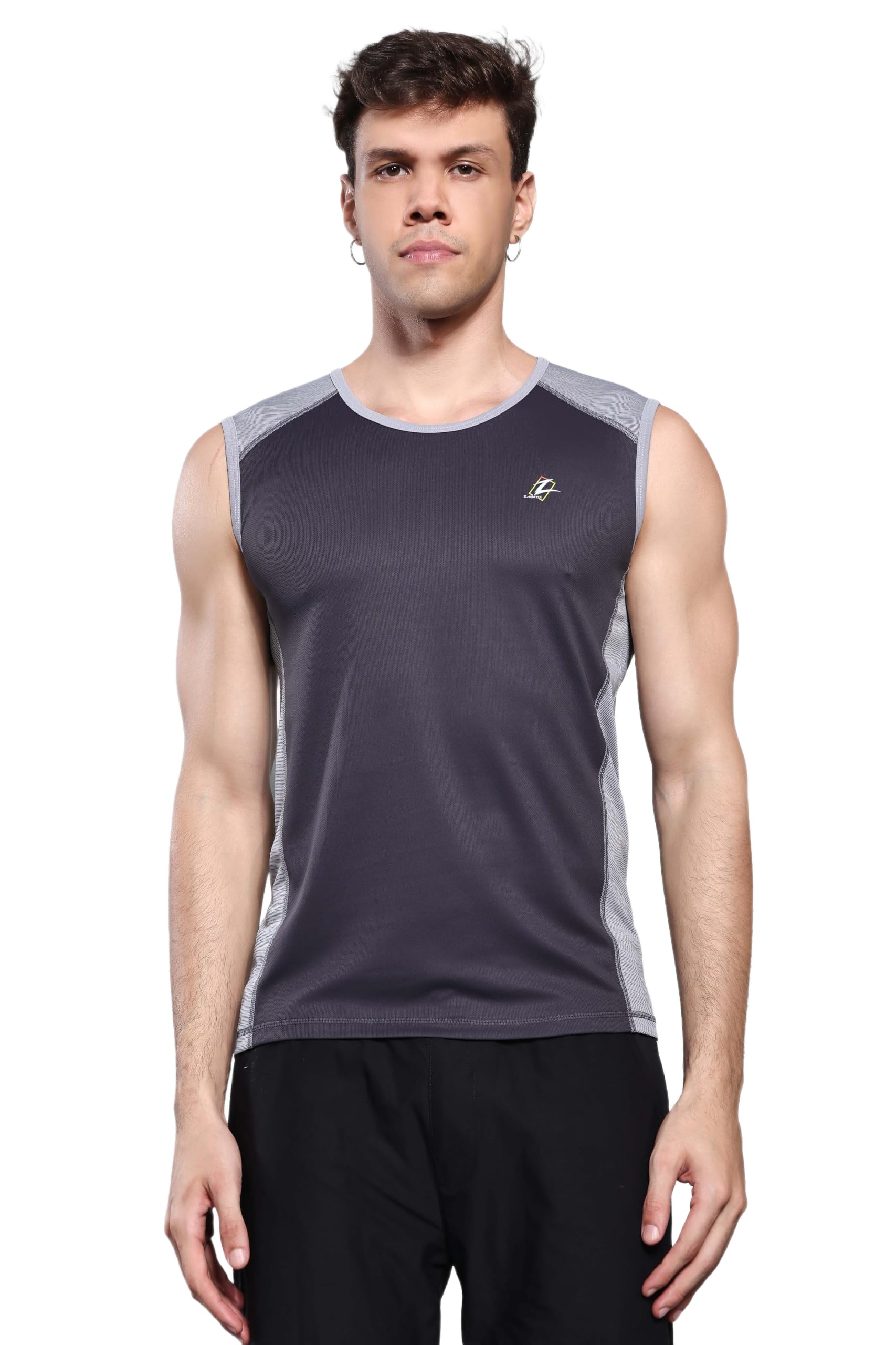 z zagros Zagros Active Wear Vest for Men-L Grey-picture-35
