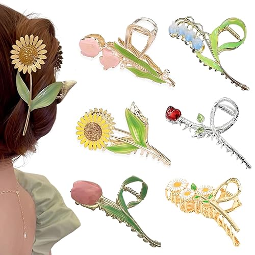 Pinzas grandes para el cabello, paquete de 12 pinzas antideslizantes para el cabello, pinzas de sujeción fuerte, accesorios para el cabello de moda