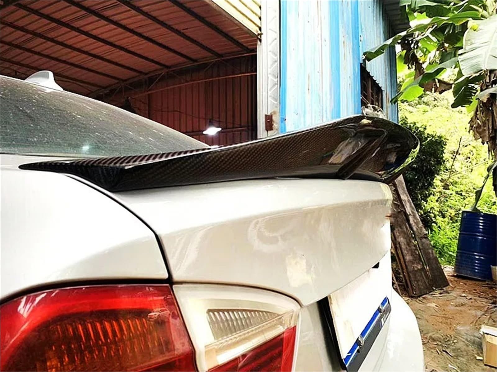 Dla B&MW Seria 3 E90 2005-2012 Spoiler Bagażnika Skrzydło Na Klapie Lotka Tylny Dekoracyjny Dodatek Samochodowy Spojler Tylny Trunk Wing(Carbon Printing)