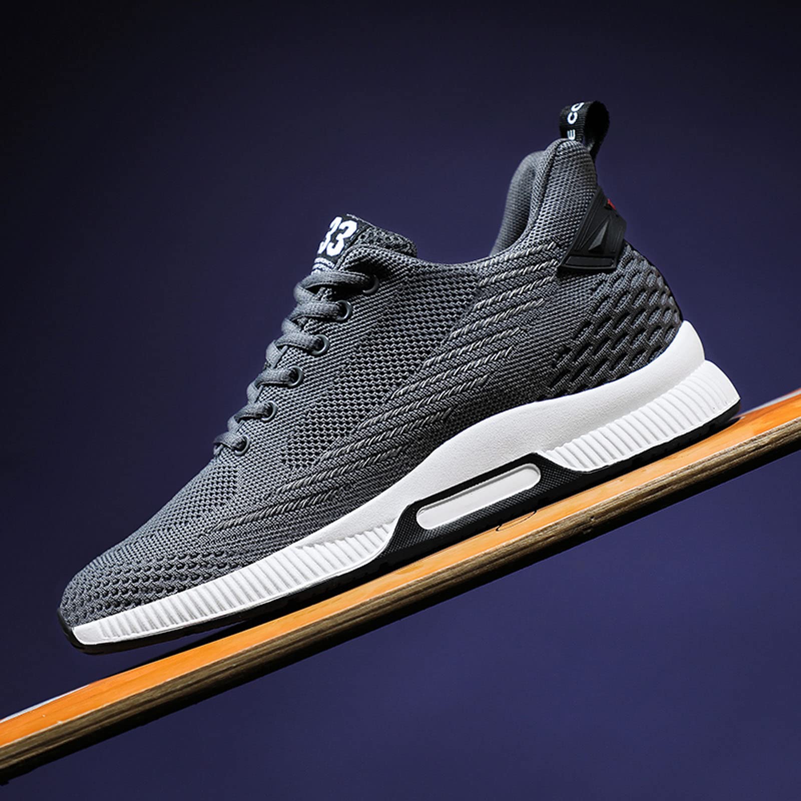 YUKTOPA Scarpe Ascensore Uomo Scarpe Elevator Scarpe Uomo Casual Mesh Sneakers Leggera Traspirante Stringata Scarpe Sportive con Tacco Ascensore Nascosta per Uomo 6 cm