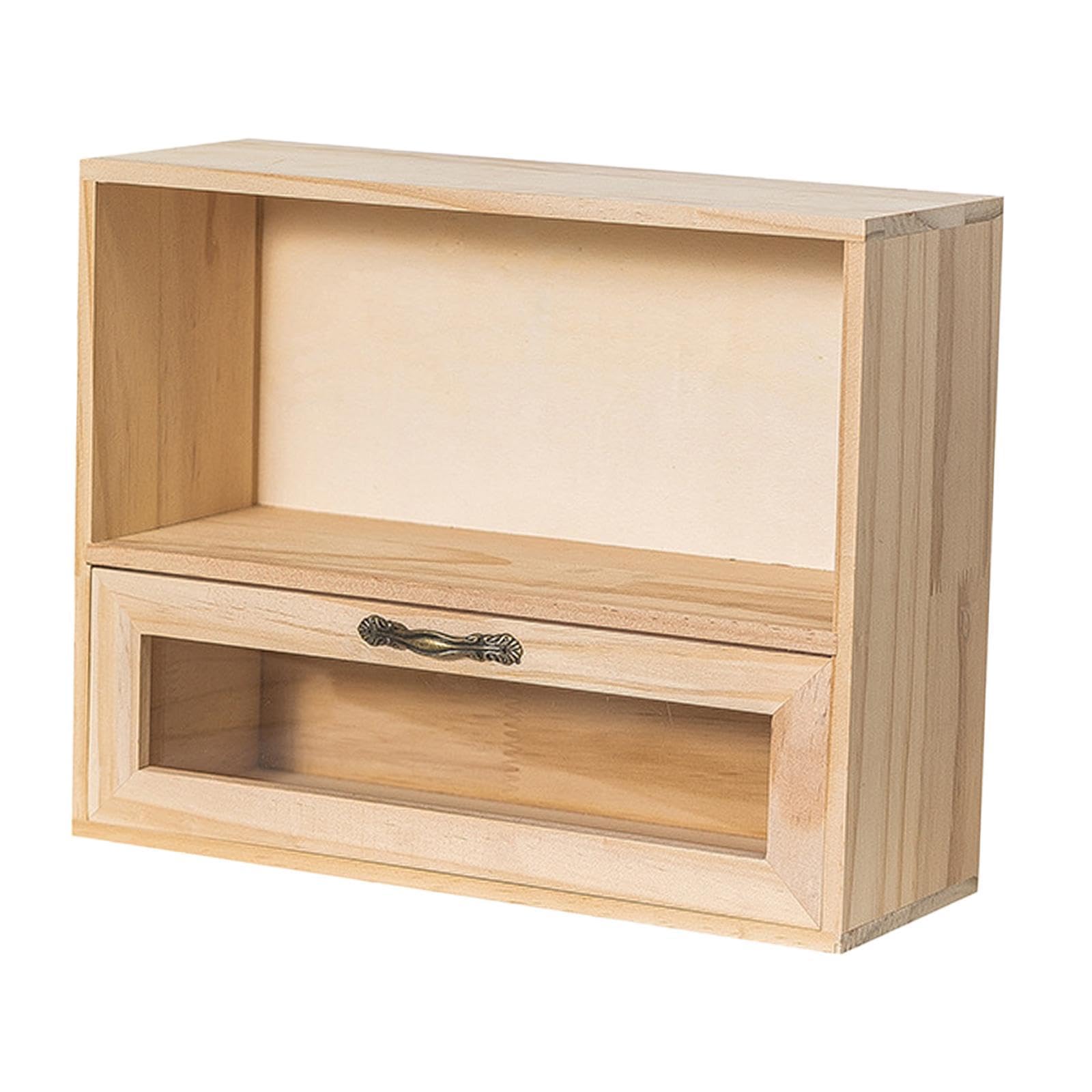 heavenglow Desktop Storage Cabinet Shelf Organizer for Collectibles Coffee Mugs Tea Cup-picture-20
