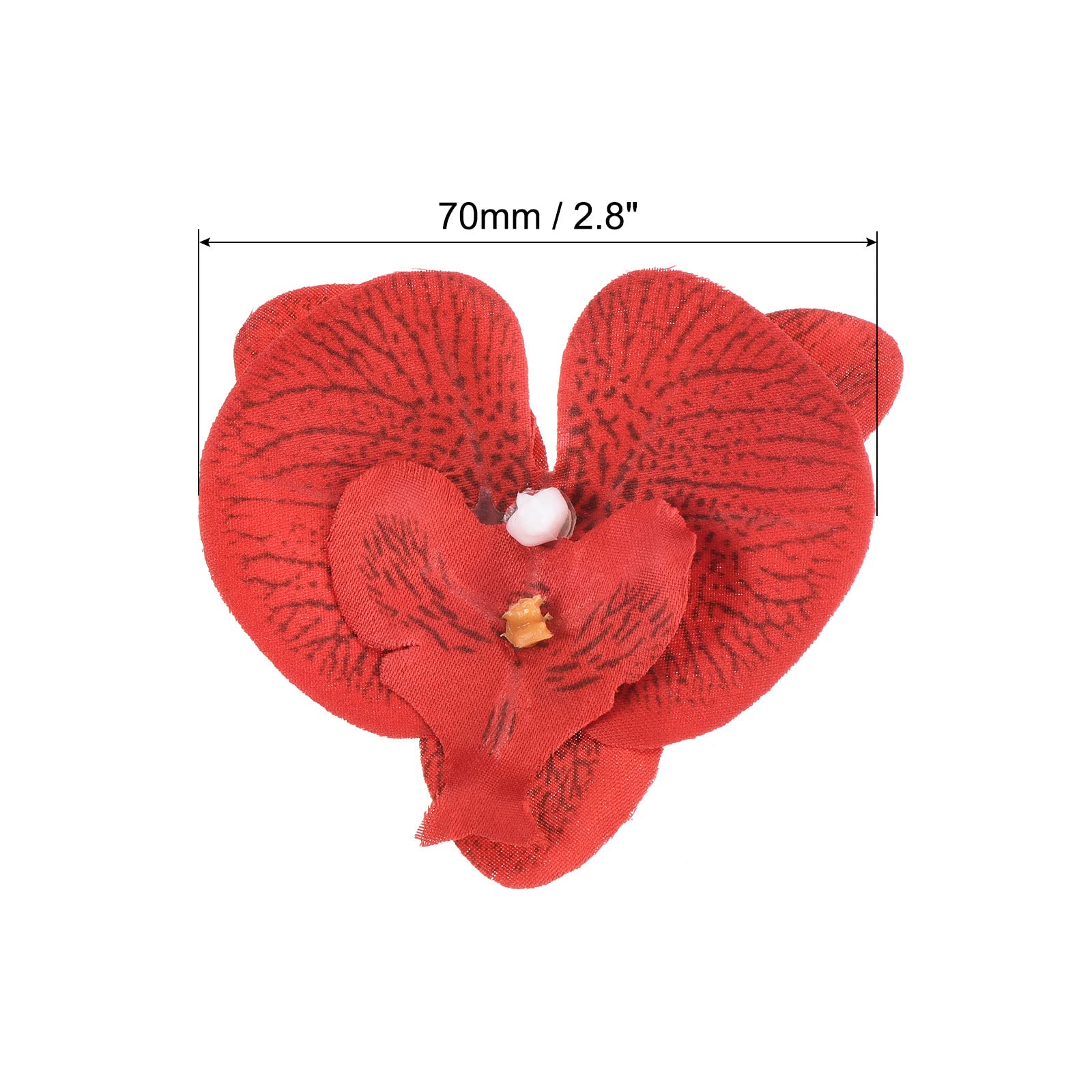PATIKIL 7cm/2.8" Artificial Orchid Flower Heads - Image 2
