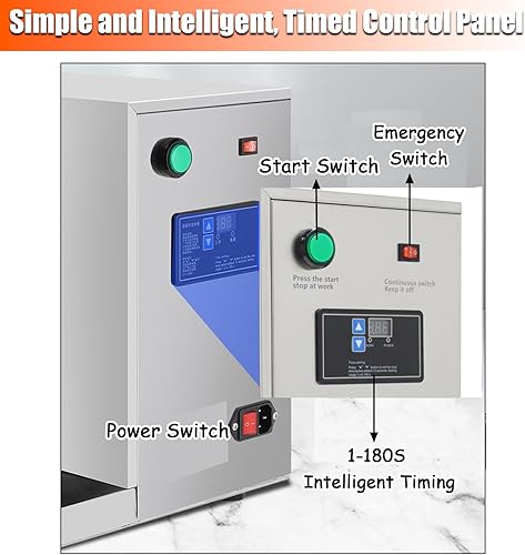 Miniatura 4 de NTBUYING - Máquina automática de batido de té con leche de 120 W, agitador eléctrico de burbujas con estaciones dobles, tazas de acero inoxidable de