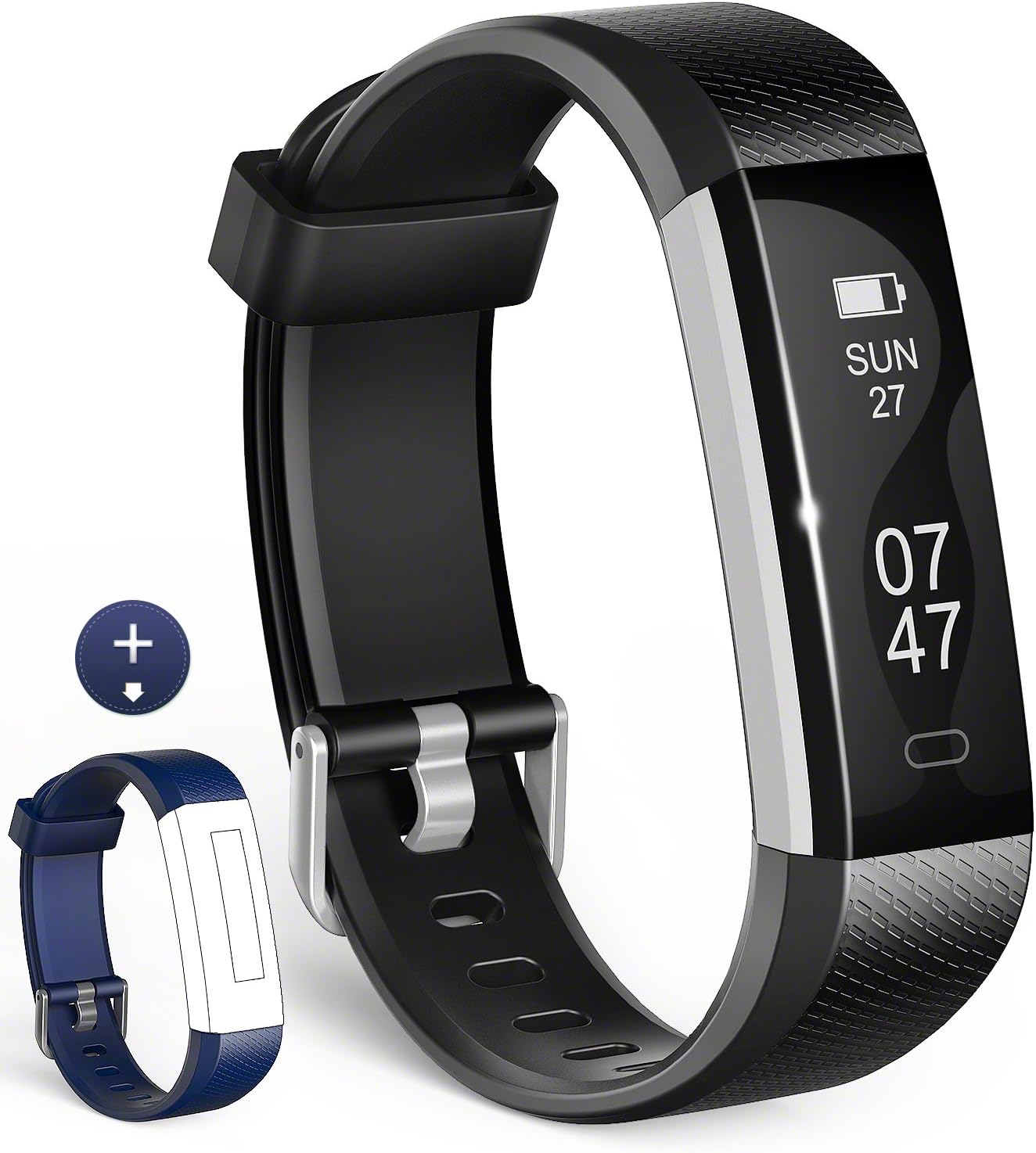 wesoo Fitness Tracker, K1 Fitness Watch: Activity Tracker with Sleep Monitor, Smart Bracelet Pedometer Wristband with Replacement Band for Kids, Women and Men