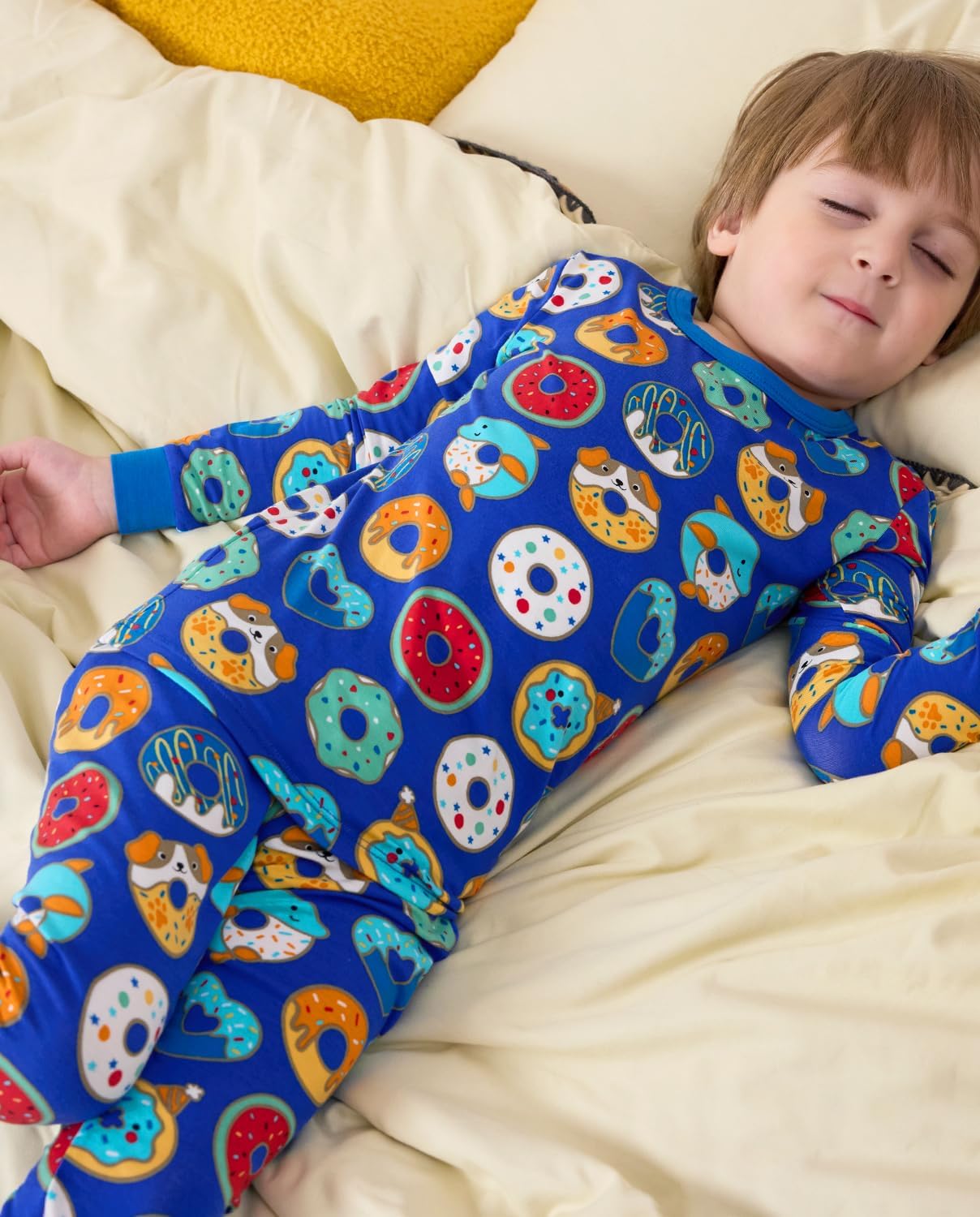 Bamboo Viscose Toddler Pajamas Boys Girls Baby 12M-8Y Pjs Sets Kids Snug fit 2pcs Long-Sleeve Sleepwear - Image 4