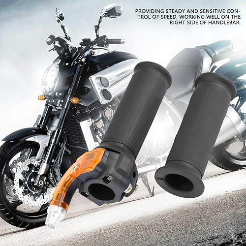 Miniatura 2 de Fydun 1 par de acelerador de motocicleta mango de acelerador eléctrico de velocidad con cable 32.3 in / 32.3 pulgadas