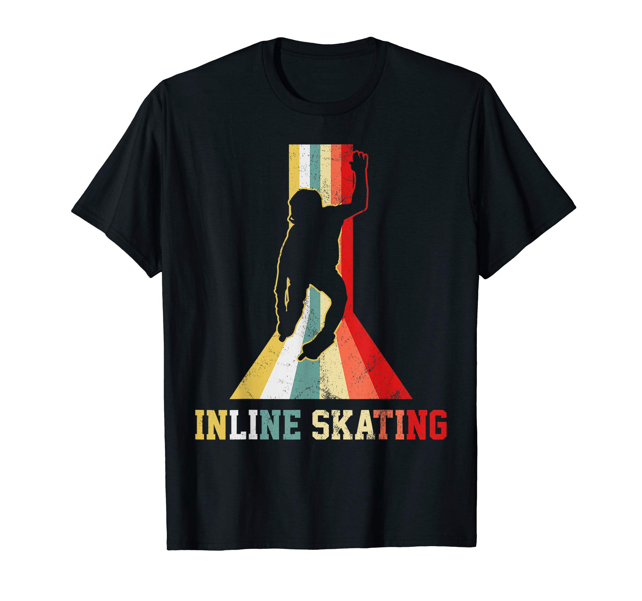 Inline Skating T-Shirt Rollerblading Tshirt Retro Trick Tee T-Shirt