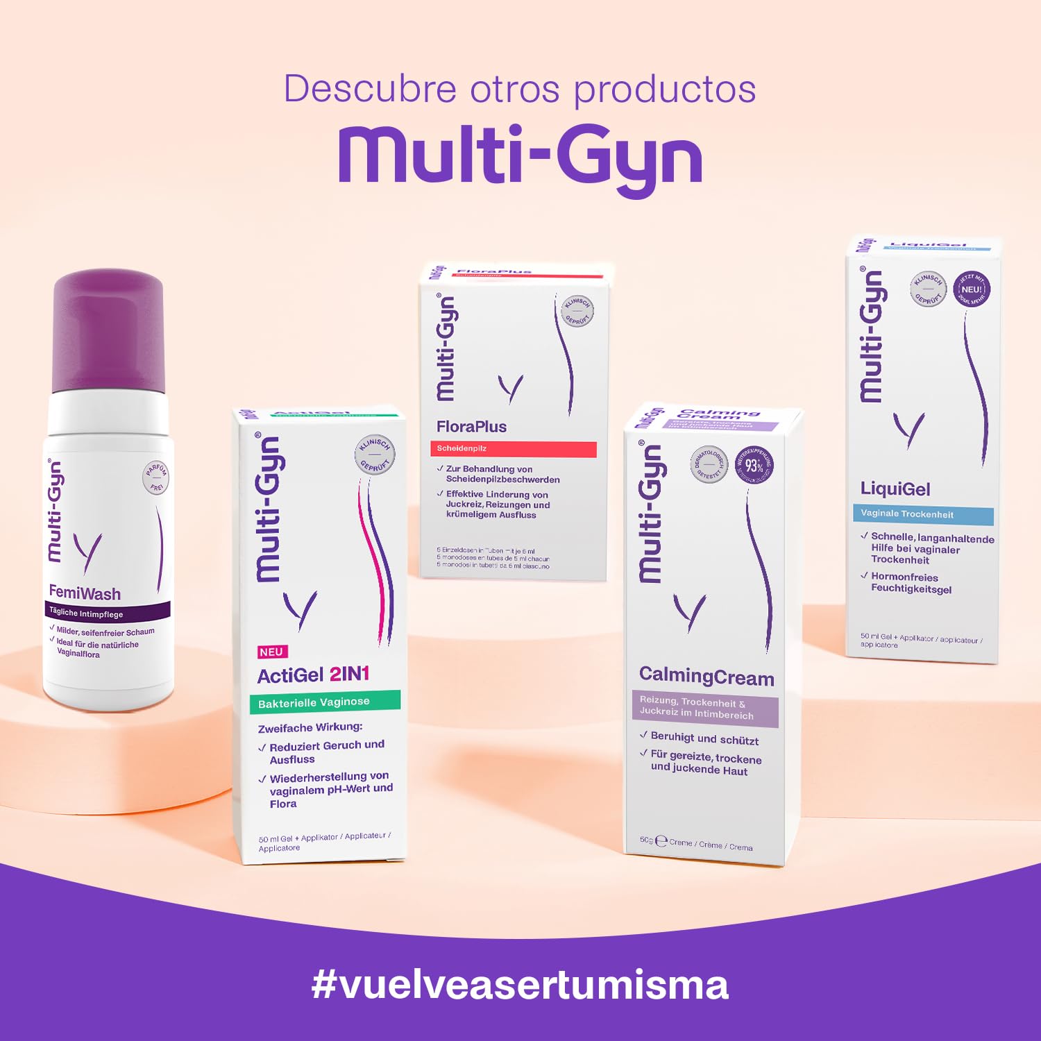 Multi-Gyn ActiGel Leczenie 2 w 1 na bakteryjne zapalenie pochwy 50ml+aplikator - Zmniejsza zapach pochwy i swędzenie dla szybkiej ulgi. Z elementami pochodzenia naturalnego, do użytku zewnętrznego w