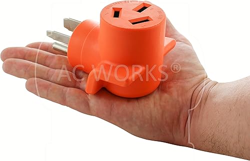 Miniatura 7 de AC WORKS WD6501050 Enchufe de soldador 6-50P a 10-50R 3 clavijas 50A 125250 voltios más antiguo secadoradaptador de rango