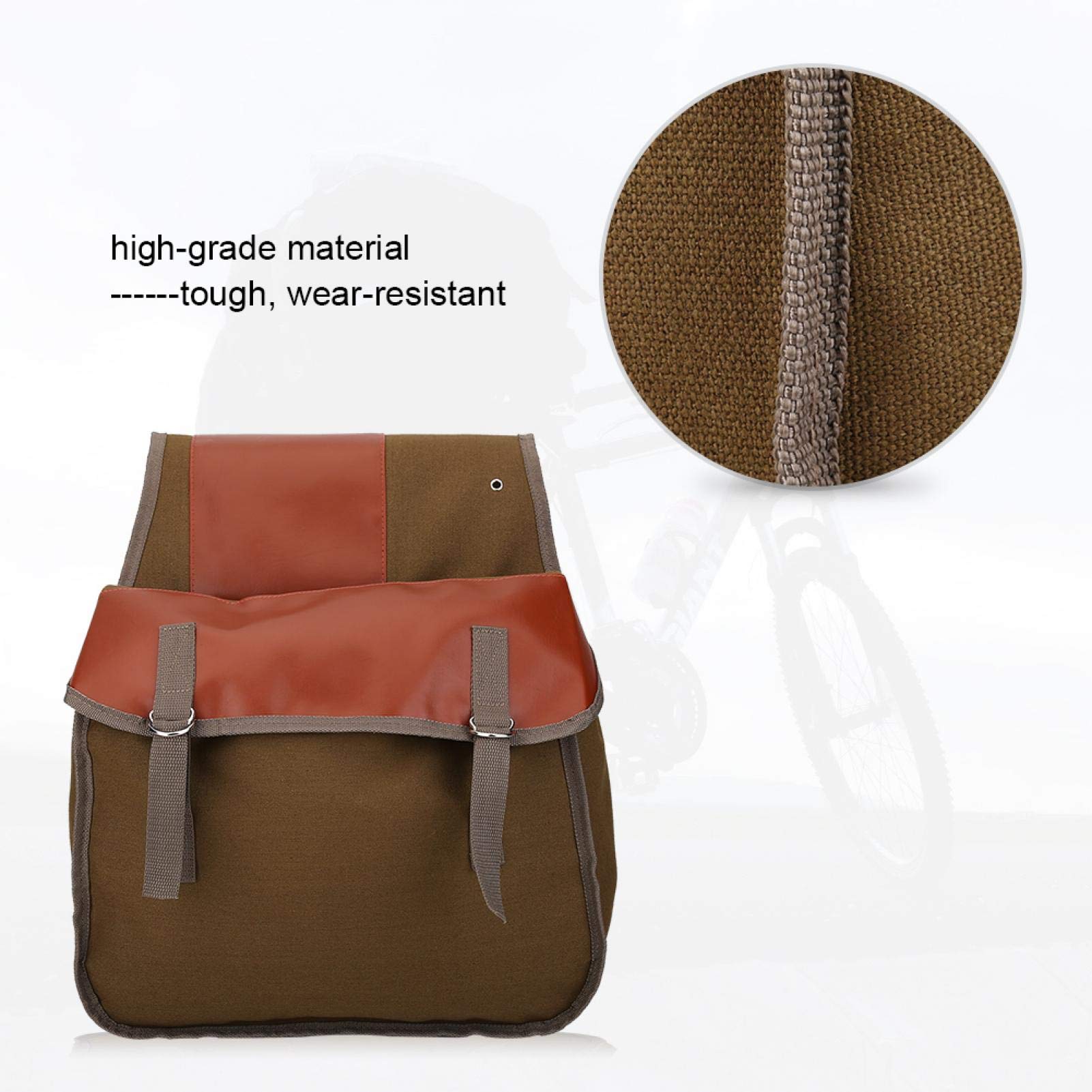 Tyenaza Borsa da Sella per Bici, Borsa da Sella per Bici, Borsa portaoggetti per Portapacchi Posteriore per Bici Sacchetti per Coda da Sella di Grande capacità Accessorio per Bicicletta