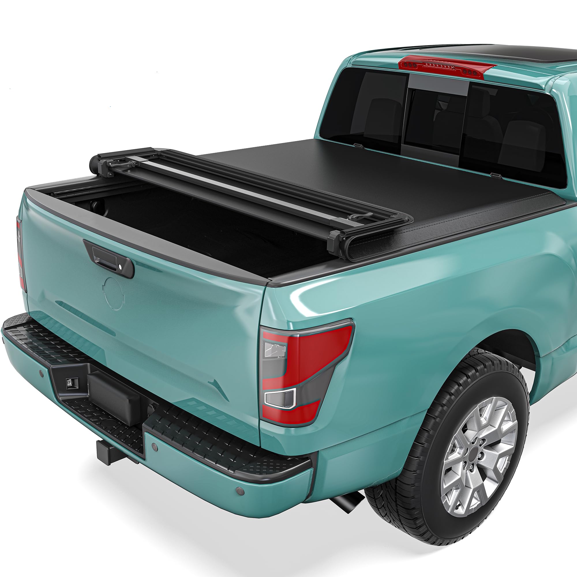 SYNTHACY Soft Quad-Fold Tonneau Cover
