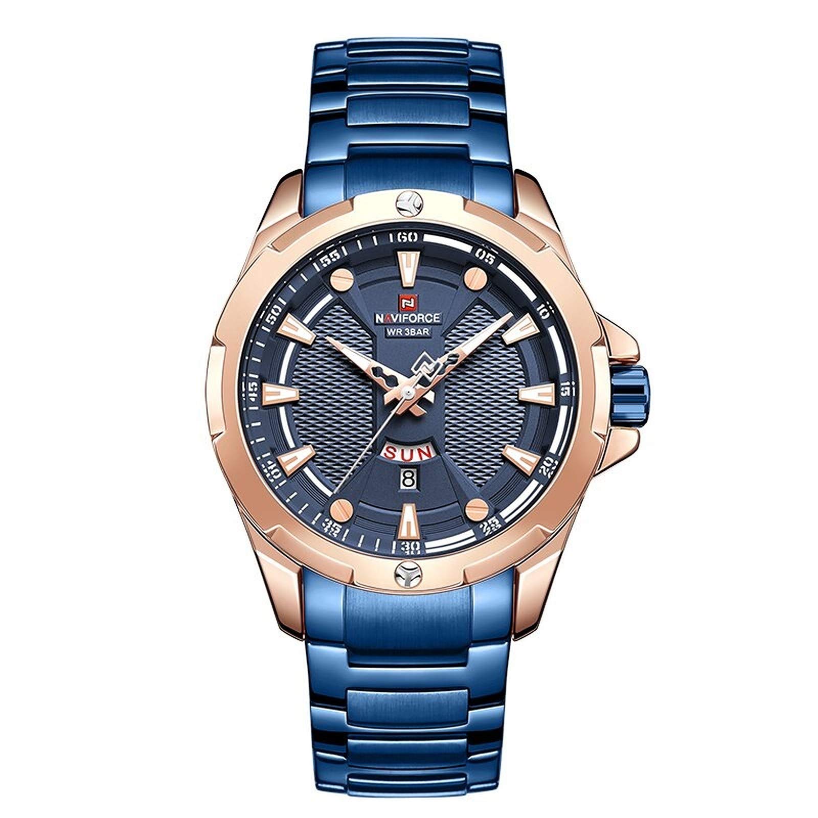Naviforce Fashion Quartz Analogue Luxury Brand Multi-Function Dial Sport Mens Watch Casual Waterproof Clock Relogio Masculino, Blue (B08NSVNJGD) Amazon Price History, Amazon Price Tracker