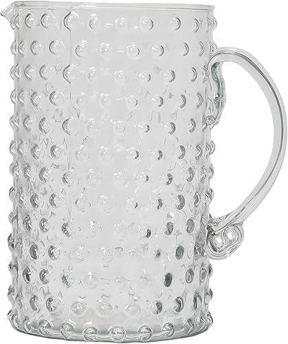 Miniatura 6 de Creative Co-Op Jarra de clavos de vidrio soplado a mano, transparente