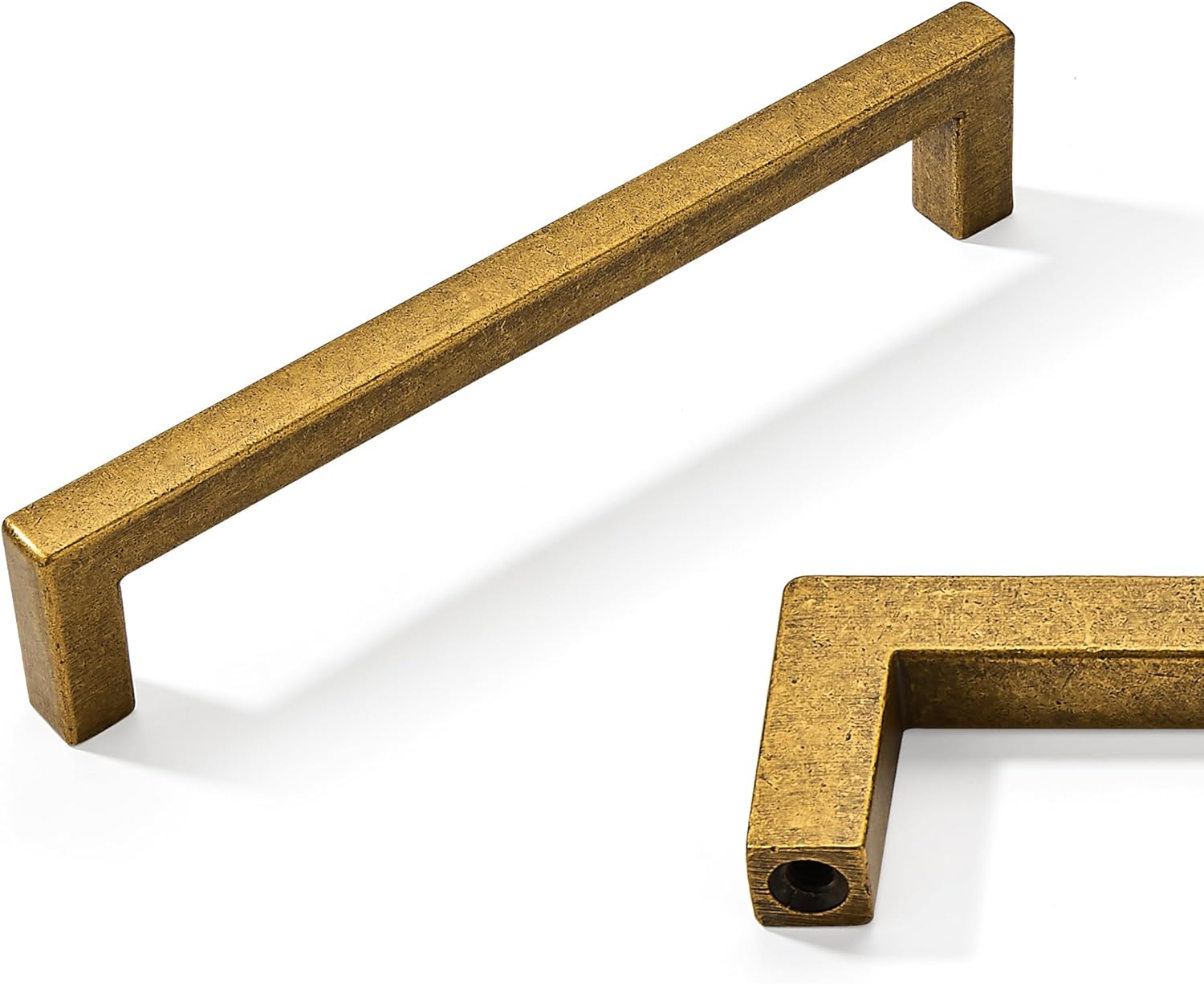 Khtumeware 5-Pack Polished Brass Heavy-Duty Solid Cabinet Pulls - View #10