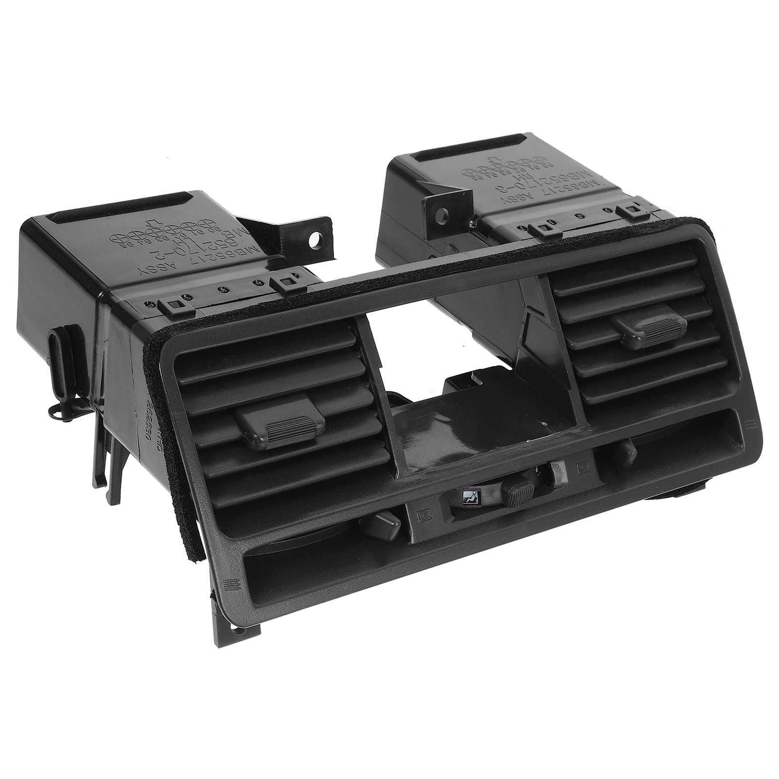 PACKOVE Rejilla de Ventilación durante Fiesta Verano de Abs Negro para Coche Fácil de Instalar y Resistente, Adecuado para Ventilación de Salida de Aire en Tablero