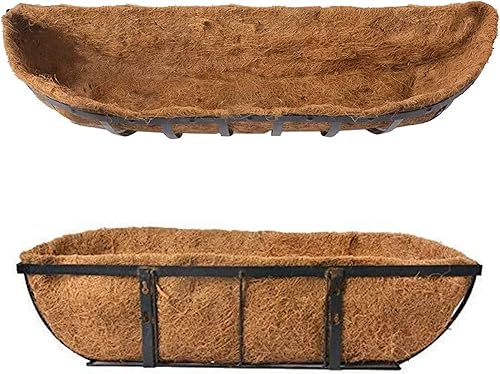Miniatura 4 de Coco Liners para cajas de ventana, revestimiento de fibra de coco, (48 pulgadas) de revestimiento de coco para maceteros, revestimientos de coco