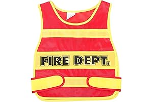 VALICLUD Children Firefighter Vest Kids Cosplay Clothing