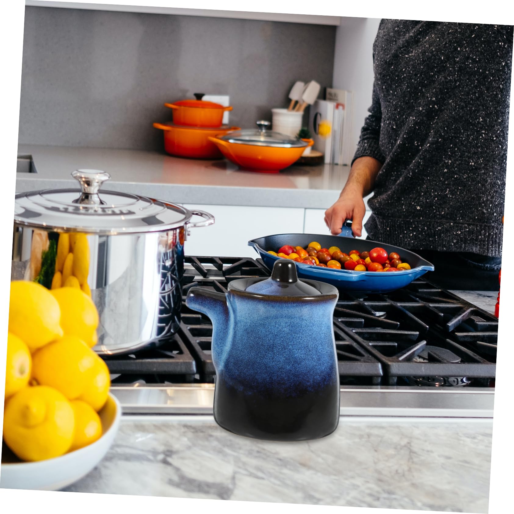 Happyyami Soy Sauce Bottle Vinegar Dispenser Japanese Vinegar Jar and Easy to Clean Sauce Bottle for Cooking and Restaurant Use