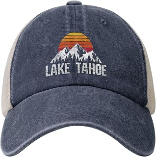 Lake Tahoe Trucker Hat - Breathable Mesh Baseball Cap Dad Hat Men Women Summer