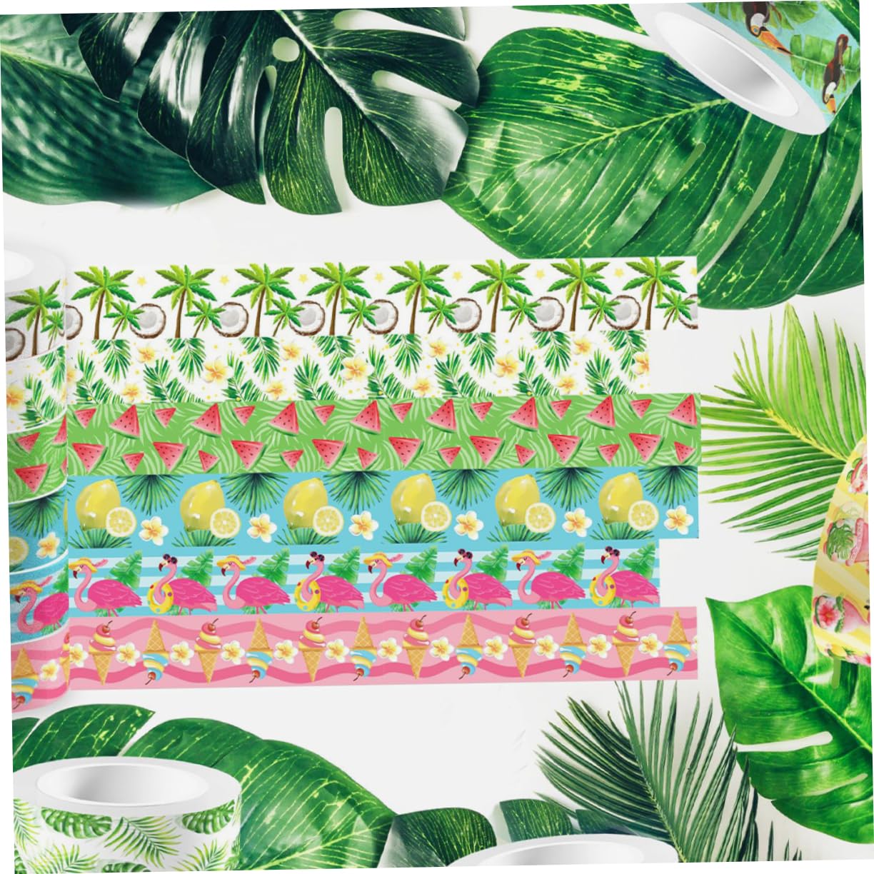 60rollos Cinta Washi Verde Para Manualidades y Scrapbooking De Adhesivos Para y Decoración De