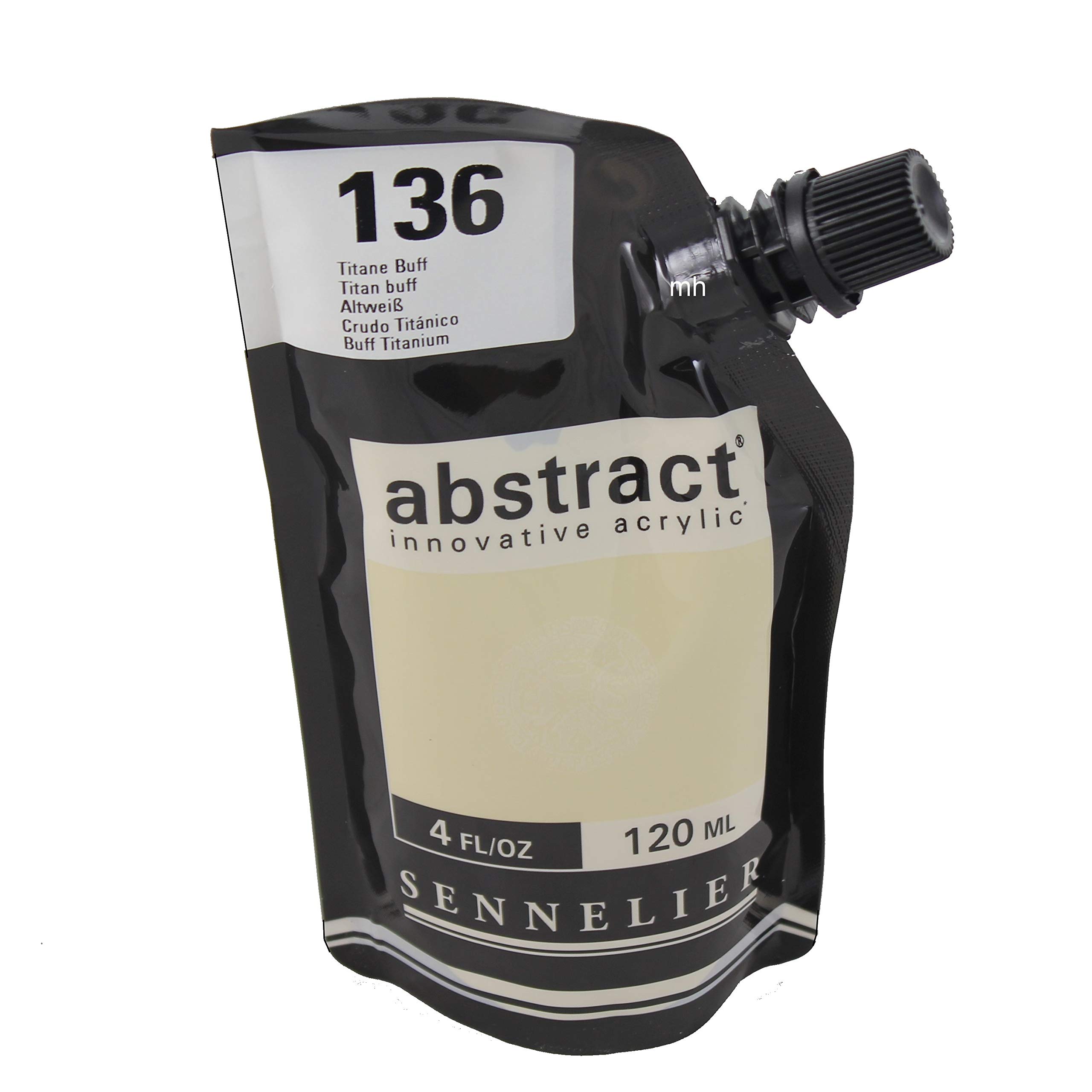 Sennelier 136 Titan Buff Abstract Innovative Acrylic Artist Paint Pouch 120Ml (136 Titan Buff)