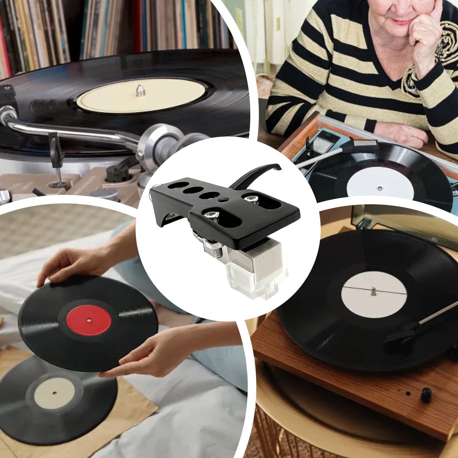 Cartuccia Di Ricambio Per Giradischi Montaggio Semplice Regolabile | Cartuccia Giradischi Per Disco Per Monitoraggio Studio Audio Domestico Manutenzione Di Routine Collezionisti