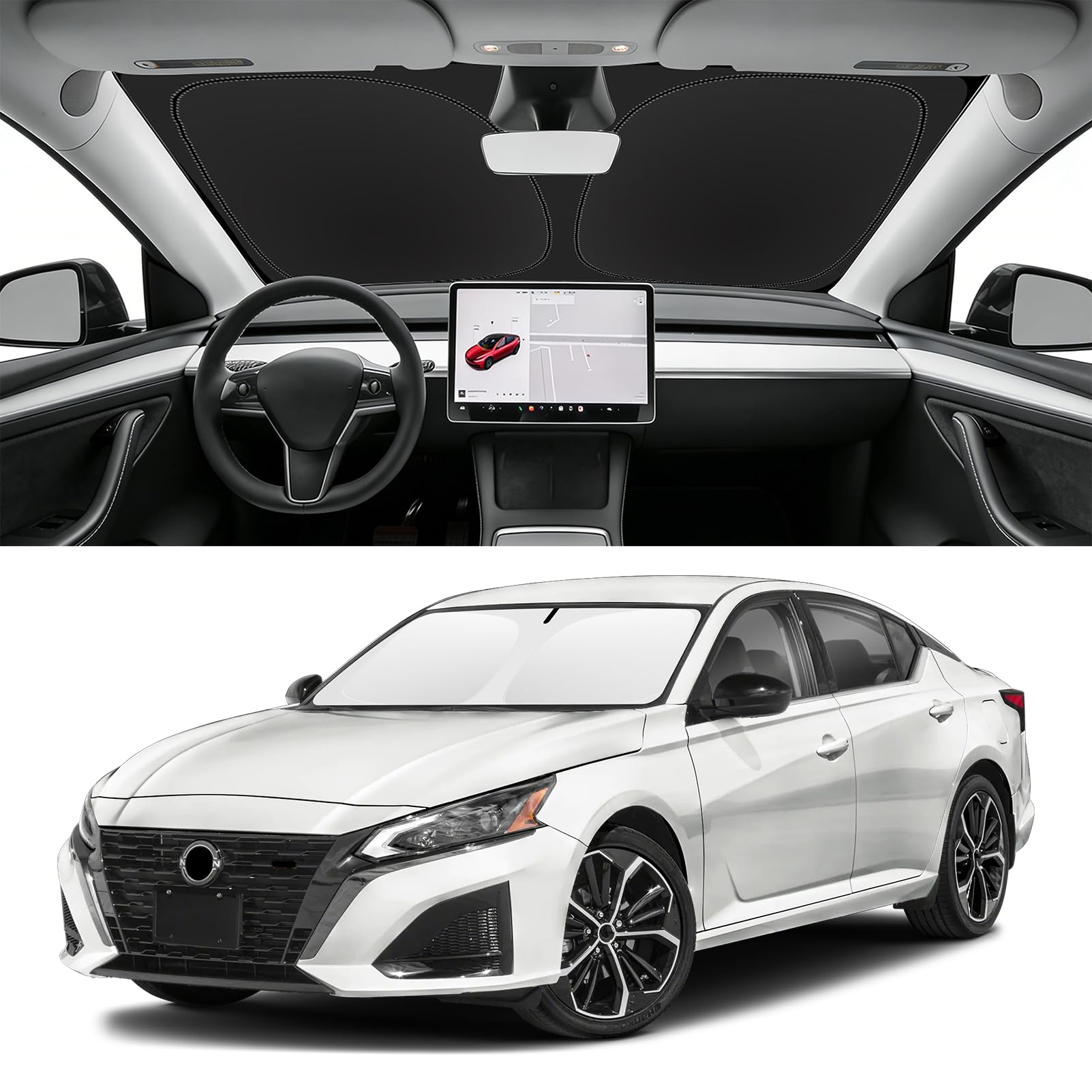 Custom Fit Windshield Sun Shade for Nissan Altima 2019-2026