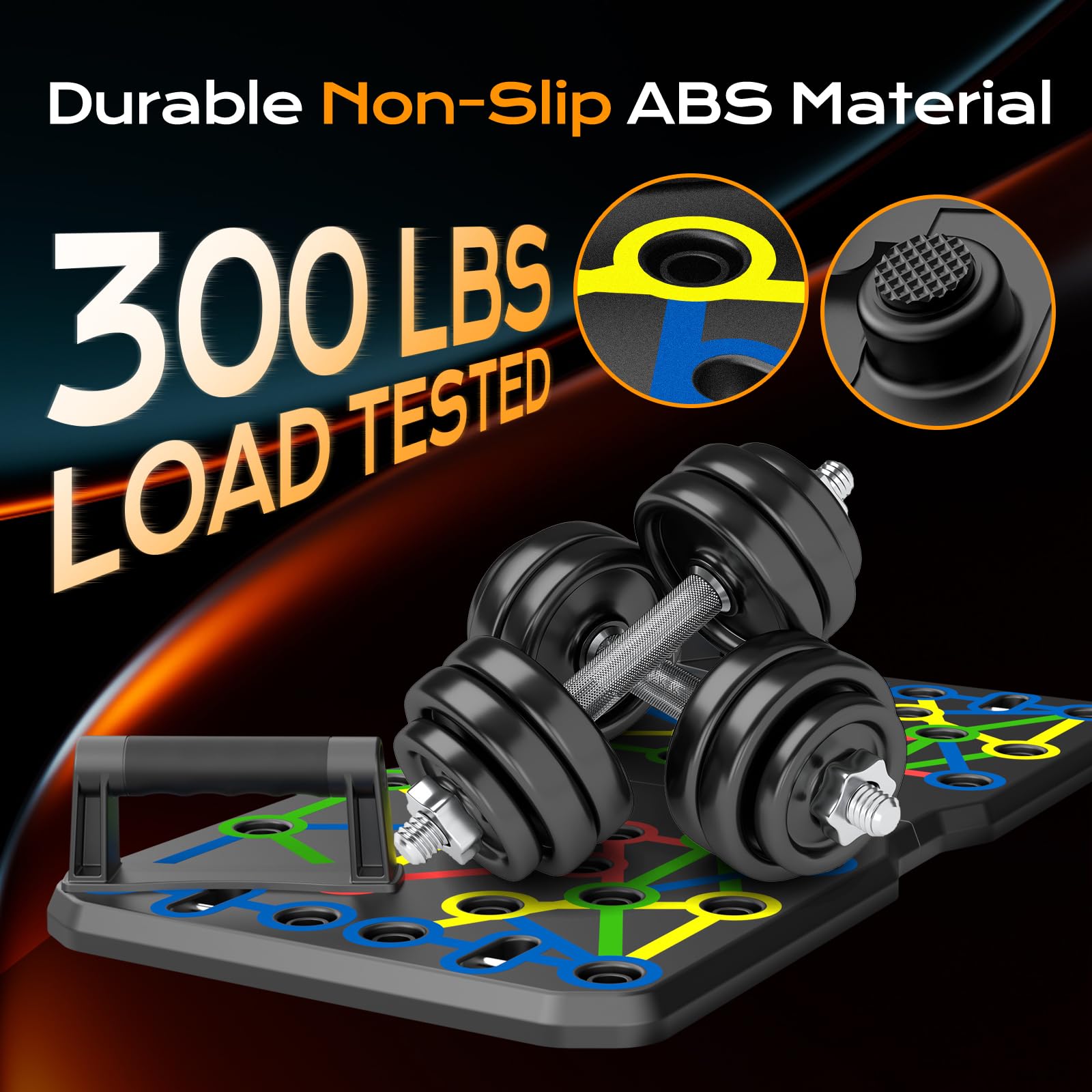 AERLANG Push Up Board, Foldable Fitness Training System 20 in 1 Multi Functional Home Gym Equipment for Upper Body Strength Training Burn Fat Sculpt Shoulders Chest Back Triceps