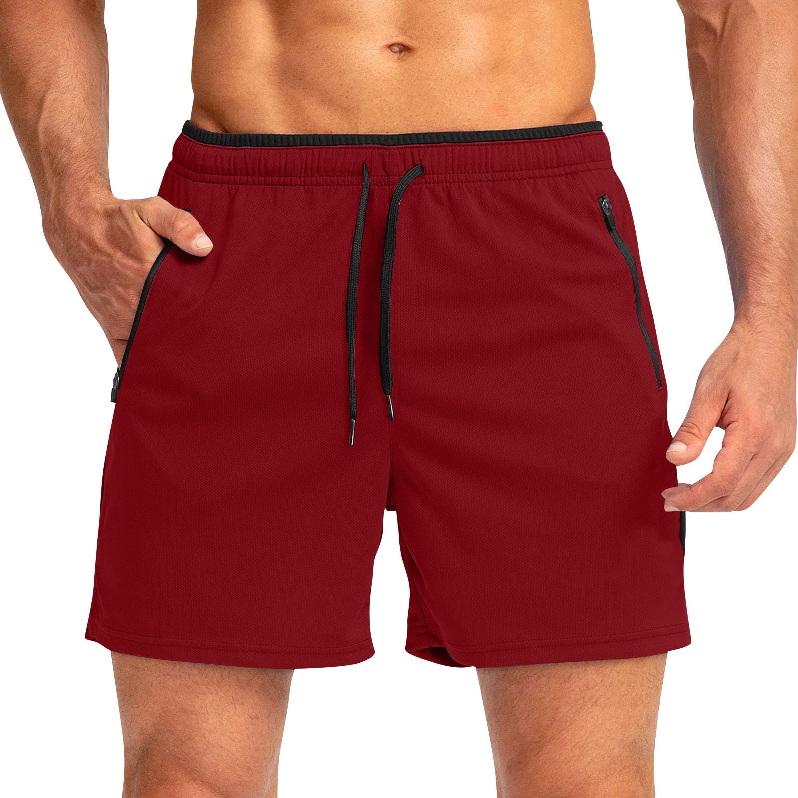 Mens Athletic Shorts Compression Summer Comfy Apparel Beach Cargo Casual Clothing Elastic Sport Athletic Active Lounge