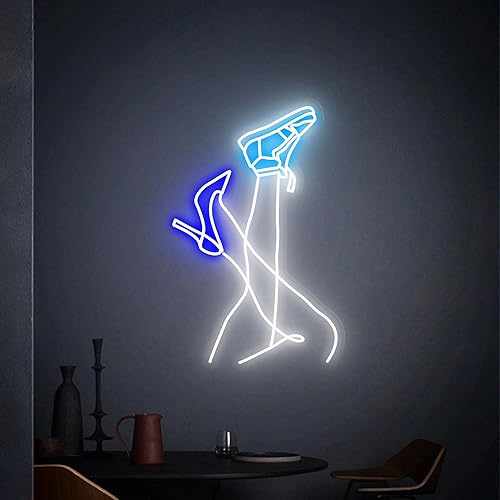 Miniatura 5 de Letrero de neón de tacones altos, letrero LED de tenis, arte de pared, letrero de neón para niña, letrero de barra de neón, regalos para novia,