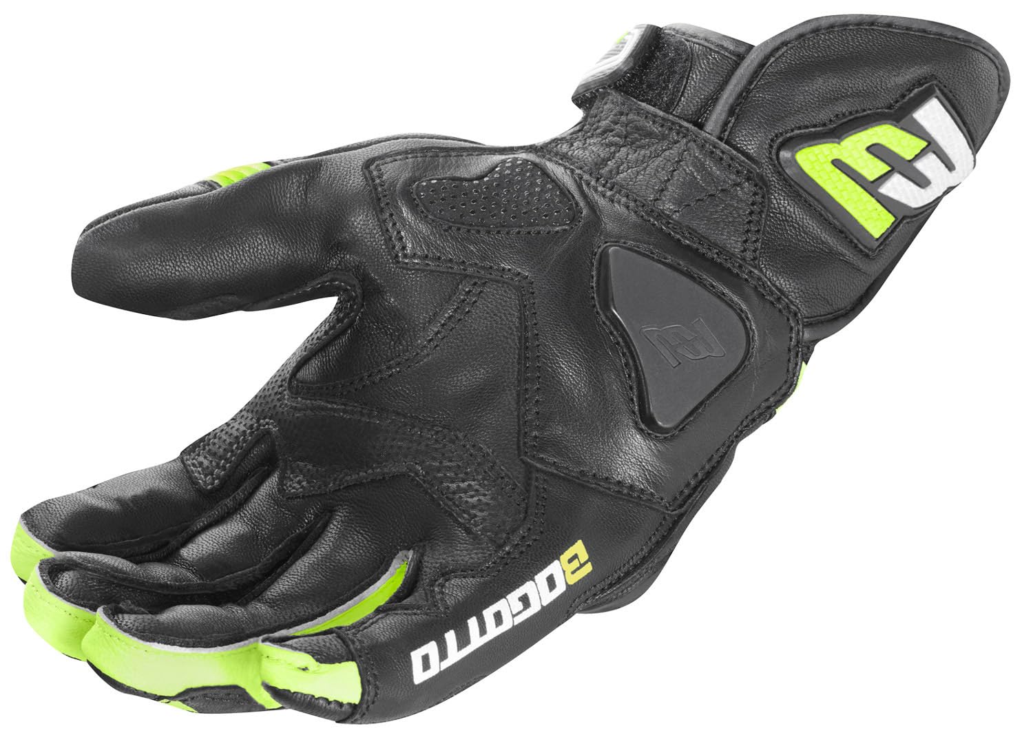Bogotto Grand Champ Motorradhandschuhe, schwarz, XS