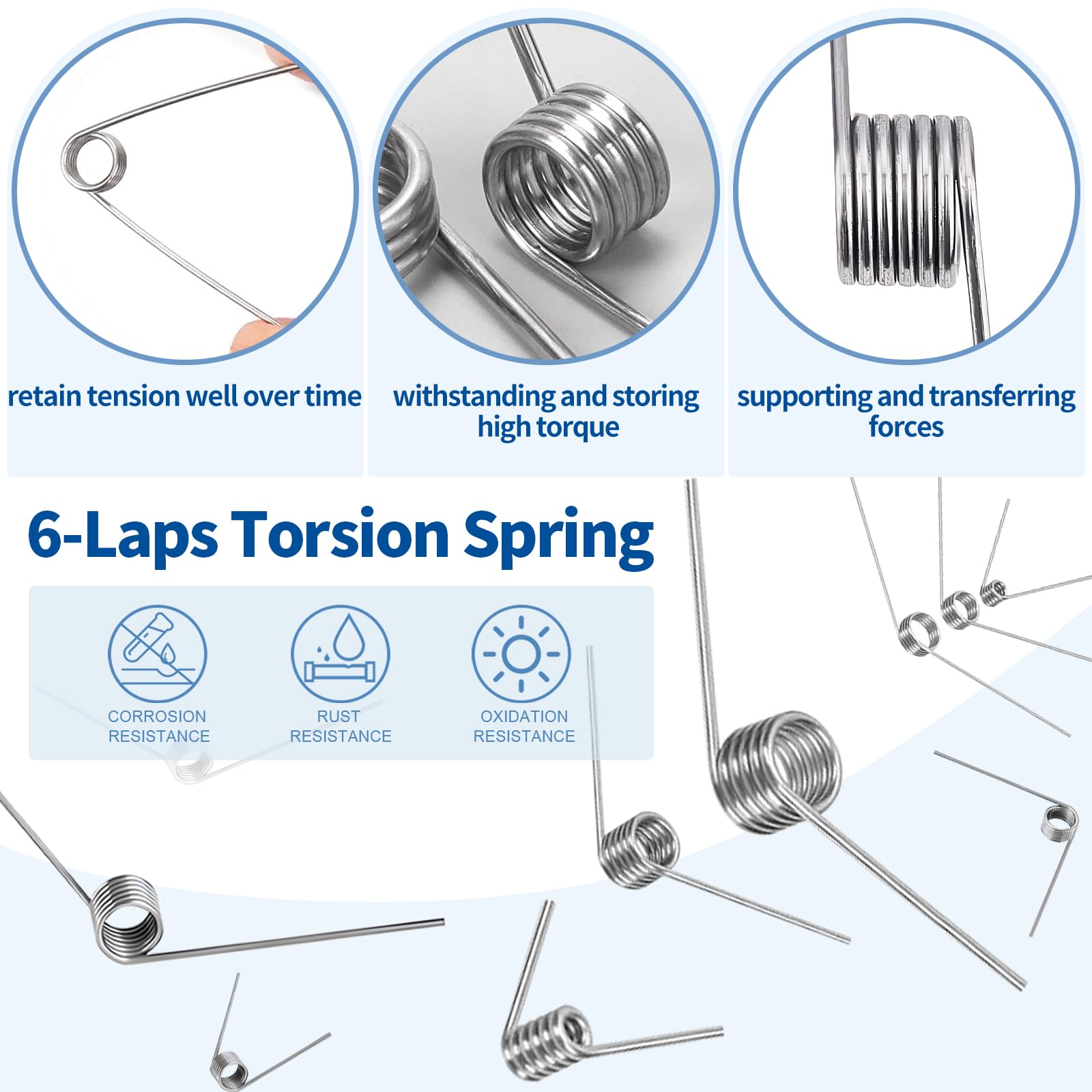 115Pcs 21 Sizes Torsional Springs and Mini Compression Spring Assortment Kit, 45/90/120 Degree Stainless Steel Mechanical Small Torsion Spring for Shop and Home Repairs — Amazon image 5