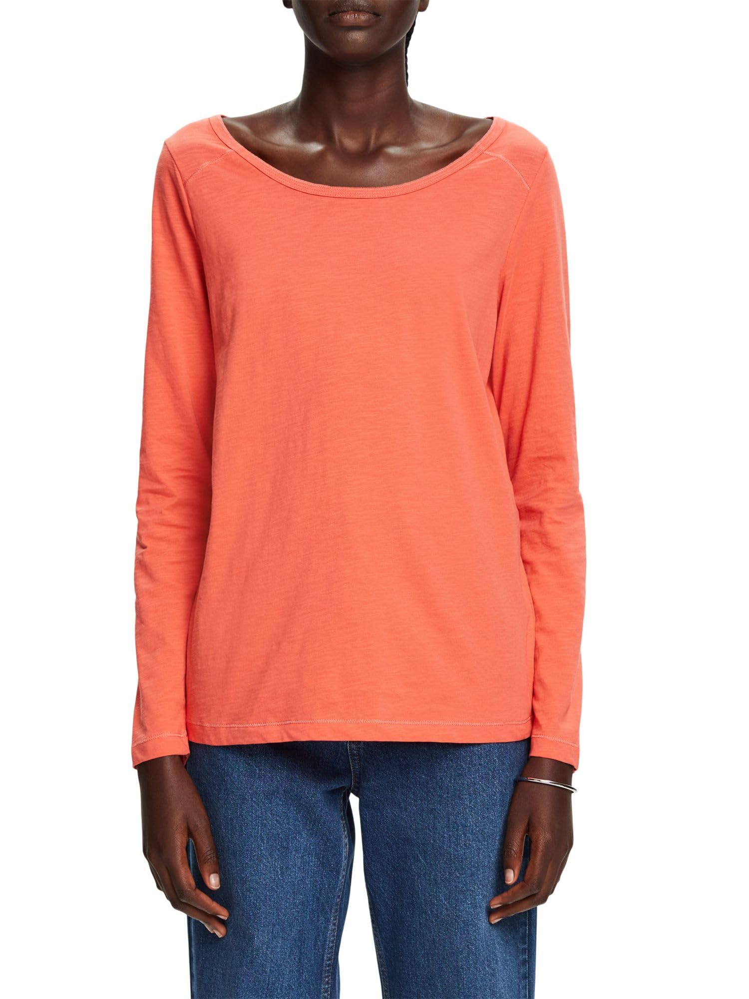ESPRIT Women's T-Shirt, 640/Coral Red, XXS