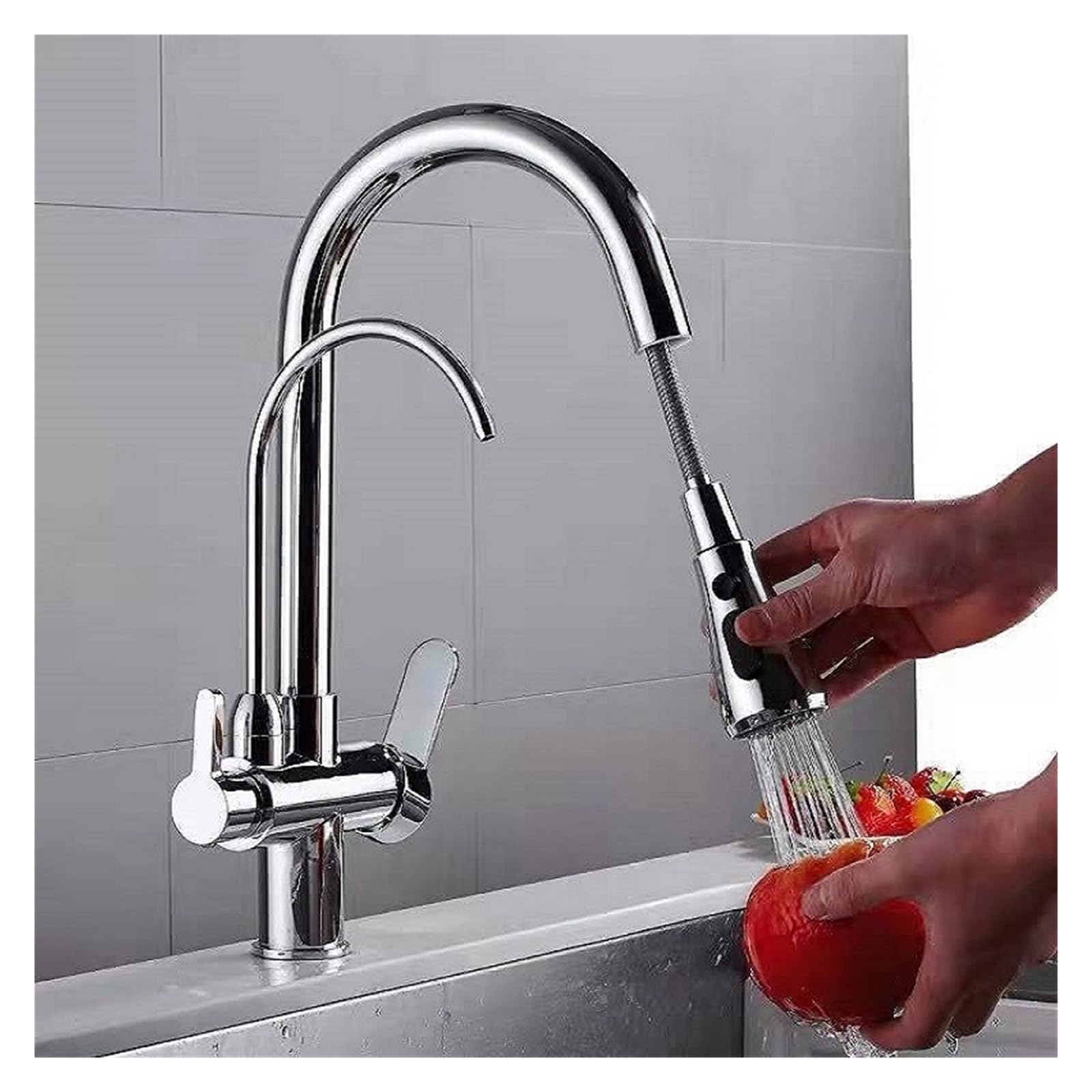 Robinet de cuisine eau chaude et froide pure pour éliminer les pichets
