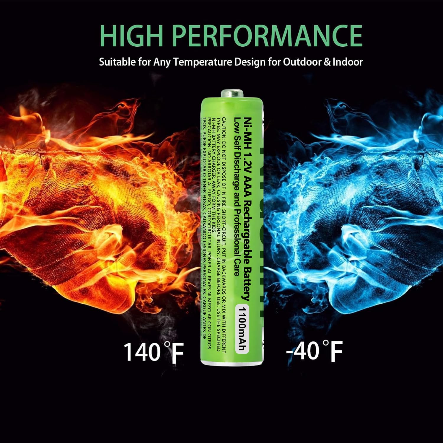 Akumulator AAA 1100 mAh do telefonu, baterie AAA do ładowania do telefonów bezprzewodowych, akumulator 1,2 V Ni-MH 1100 mAh do urządzeń Gigaset – 8 sztuk