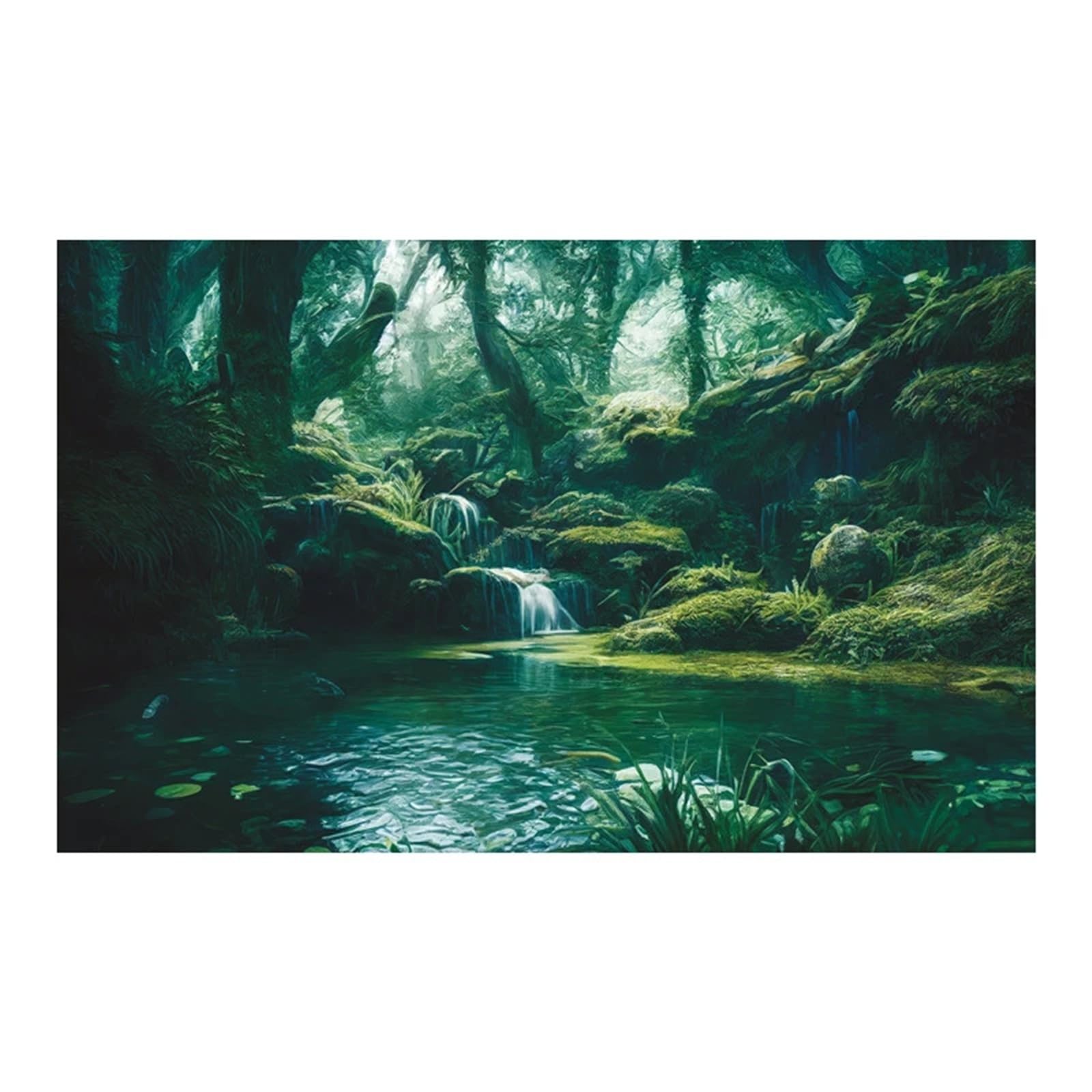 Fondo Acuario Vinilo Decorativo Fondo Acuario Cascada